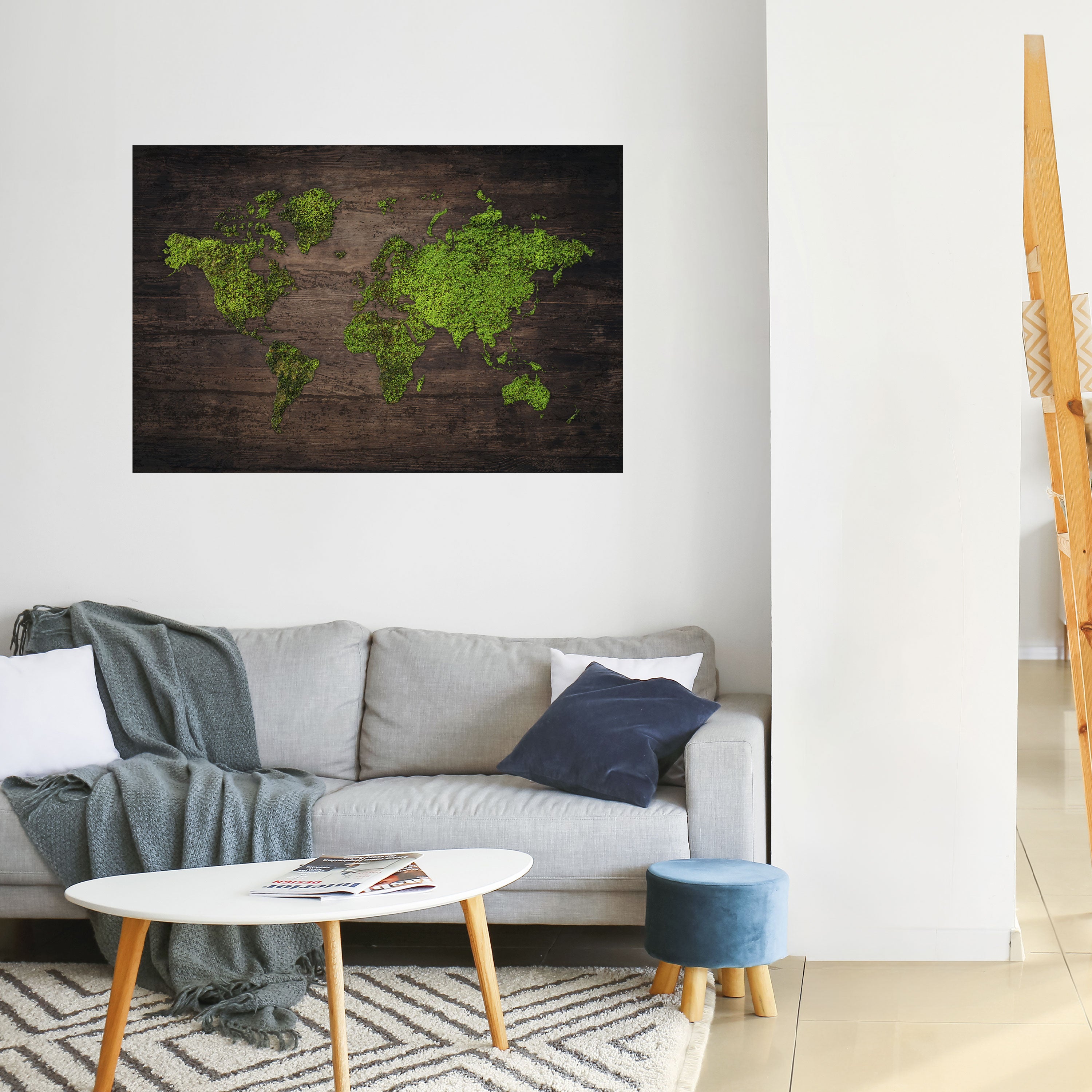 Póster horizontal autoadhesivo VISIÓN TIERRA VERDE