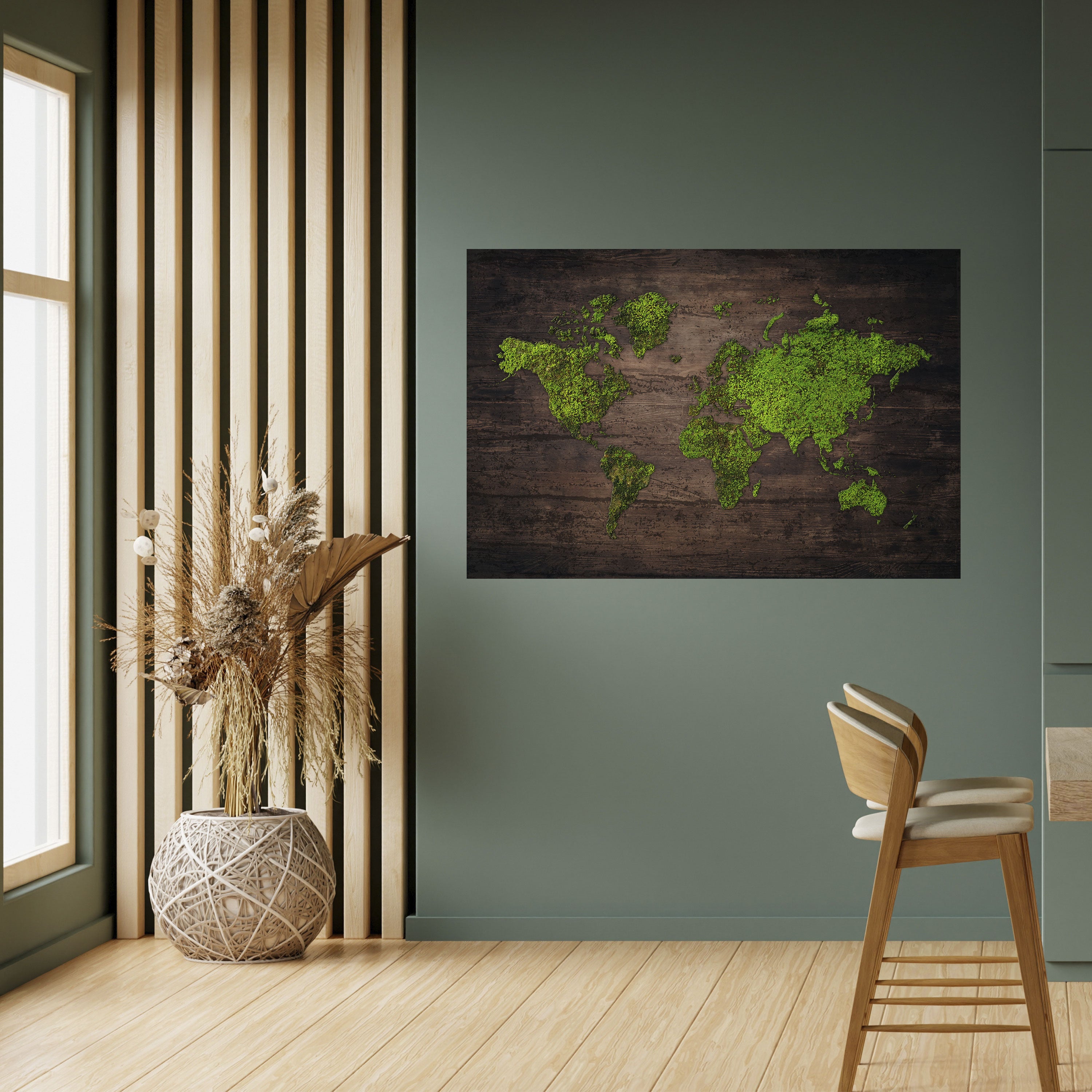 Póster horizontal autoadhesivo VISIÓN TIERRA VERDE