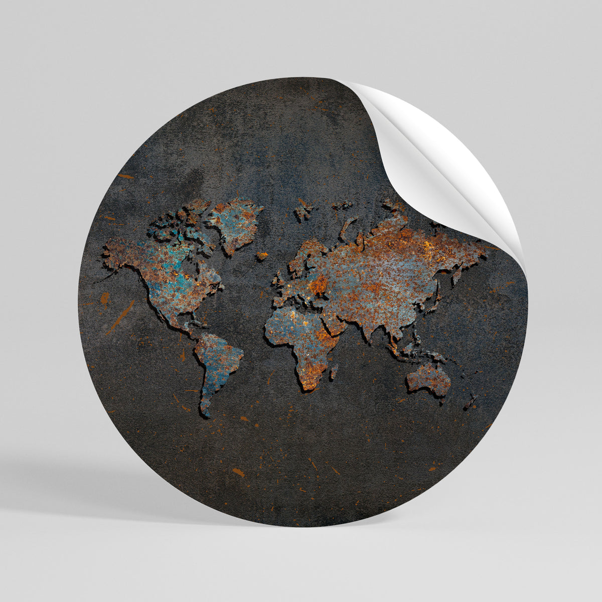 TIMEWORN TOPOGRAPHY Vinilo adhesivo redondo