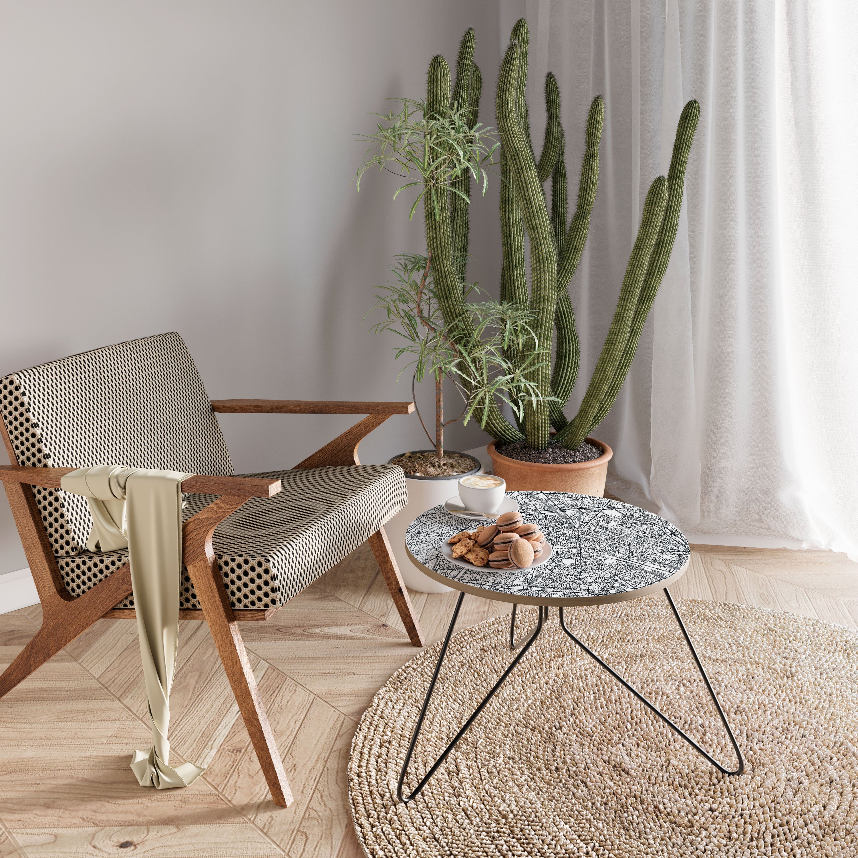 PARIS TOWN PLAN Coffee Table 60