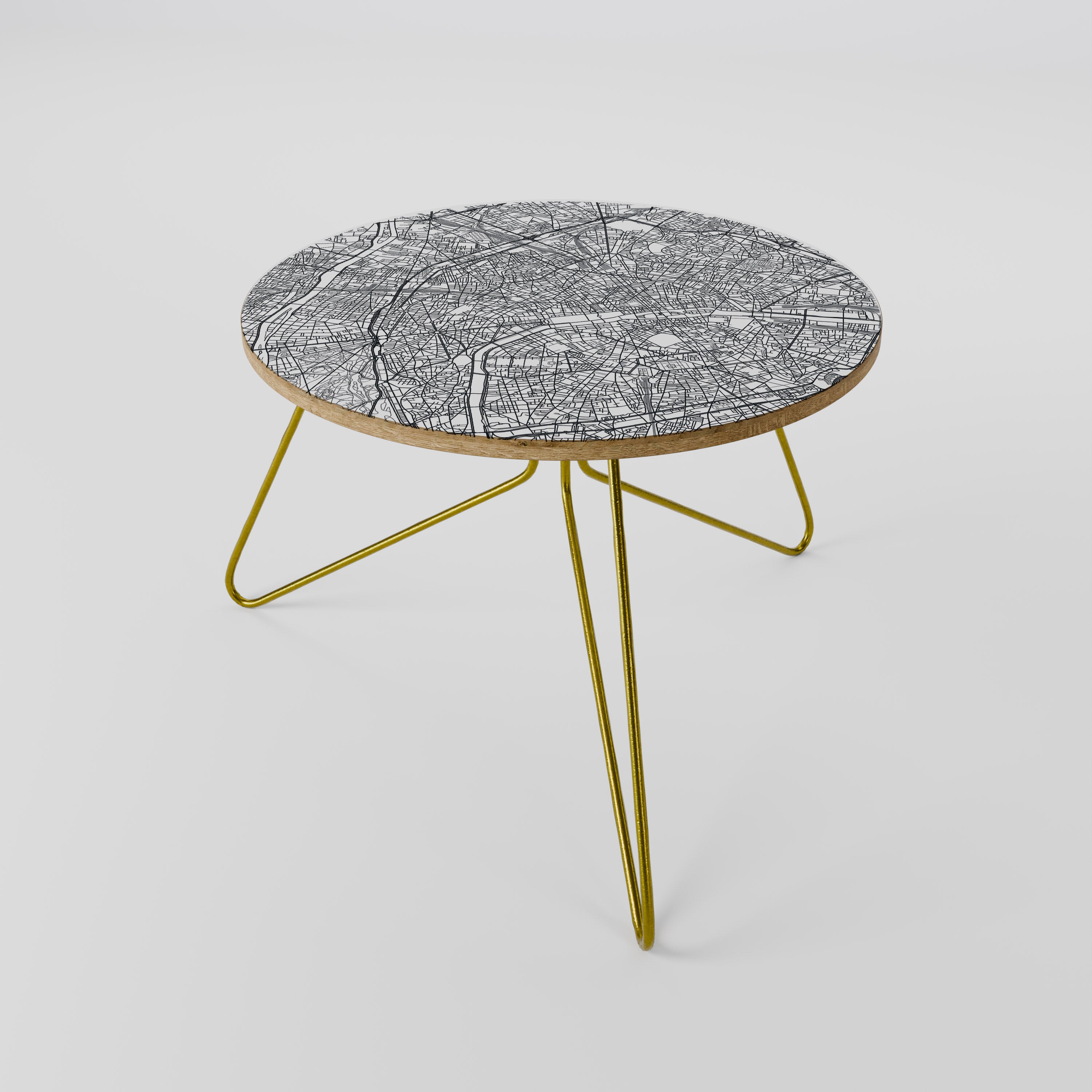 PARIS TOWN PLAN Coffee Table 60