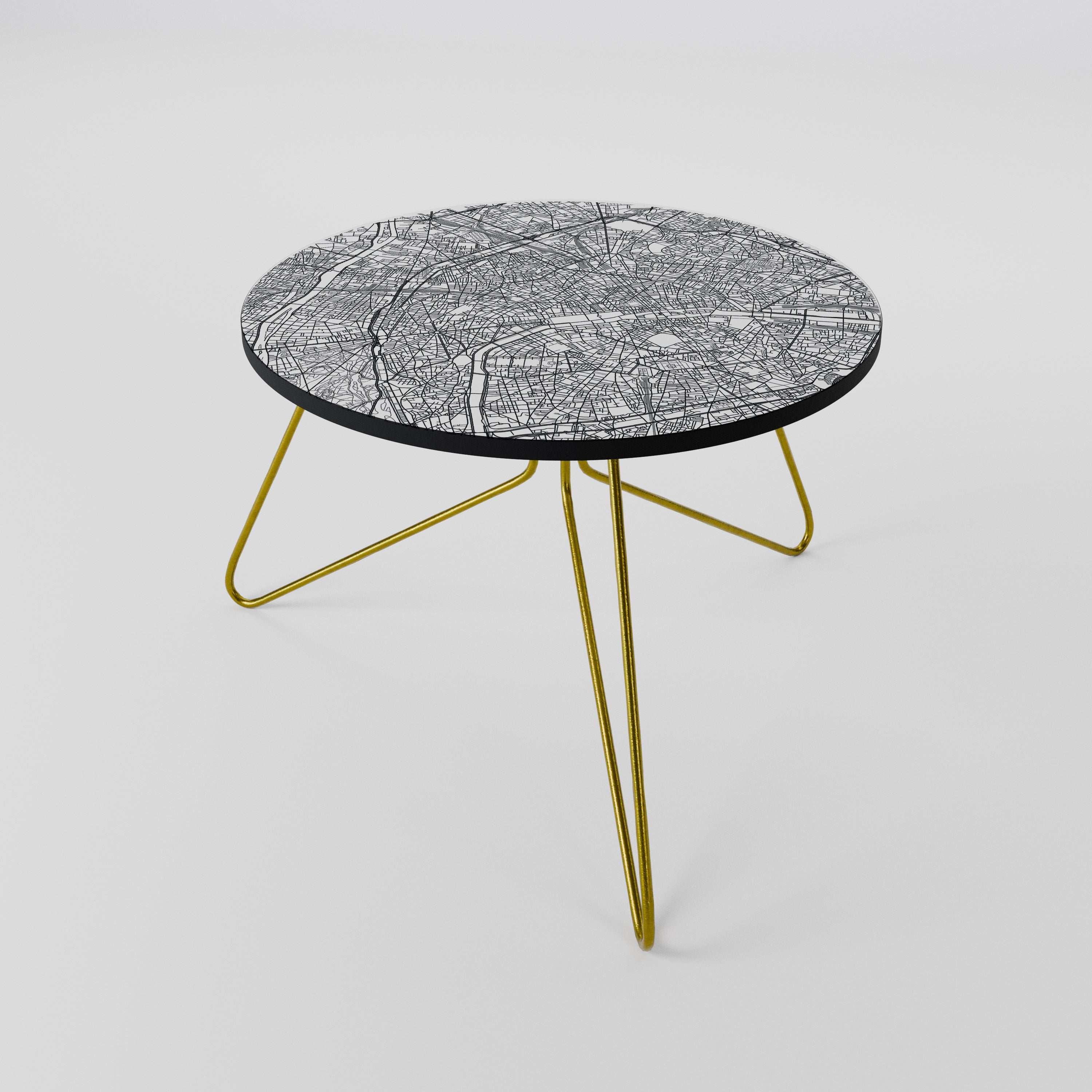 PARIS TOWN PLAN Coffee Table 60