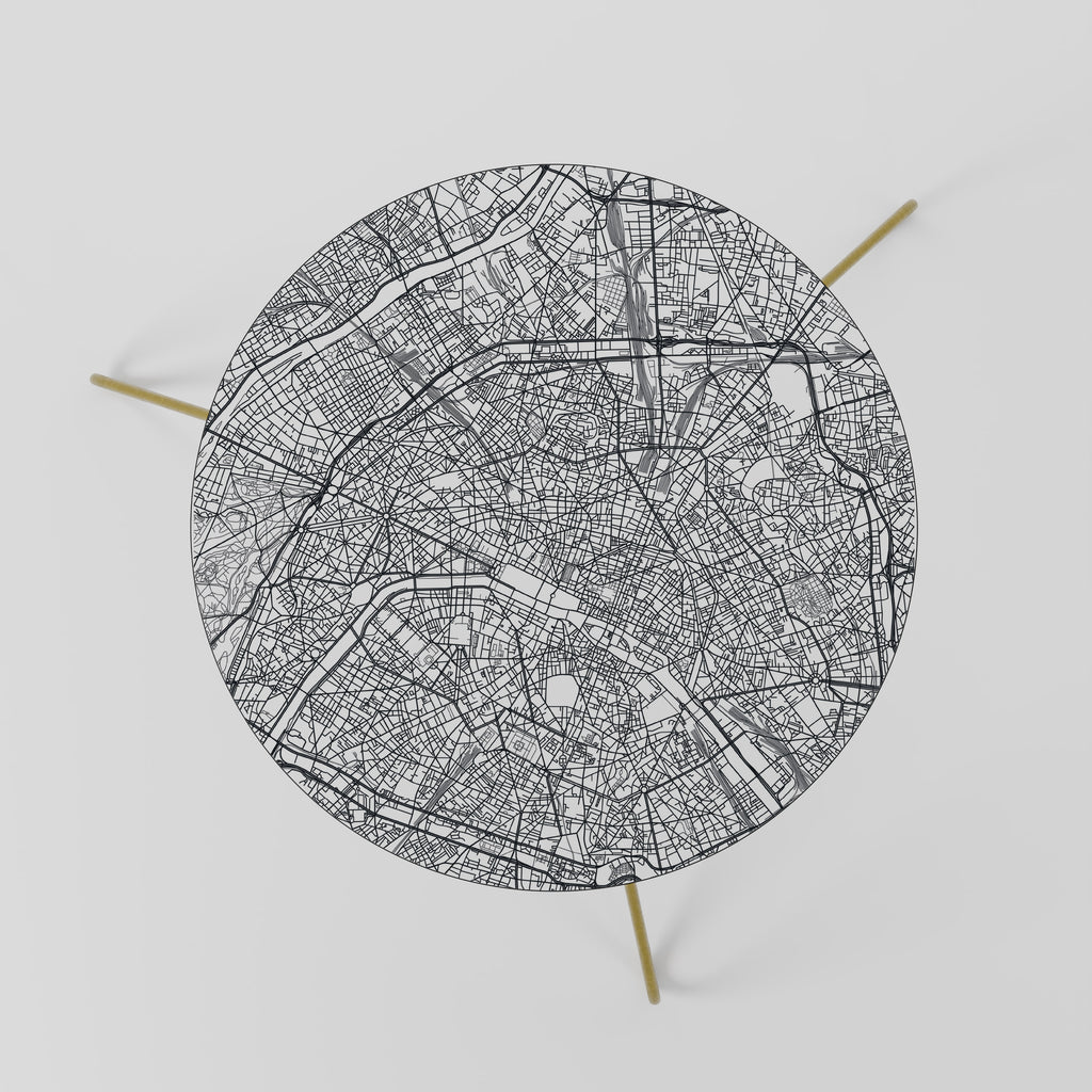 PARIS TOWN PLAN Coffee Table 60