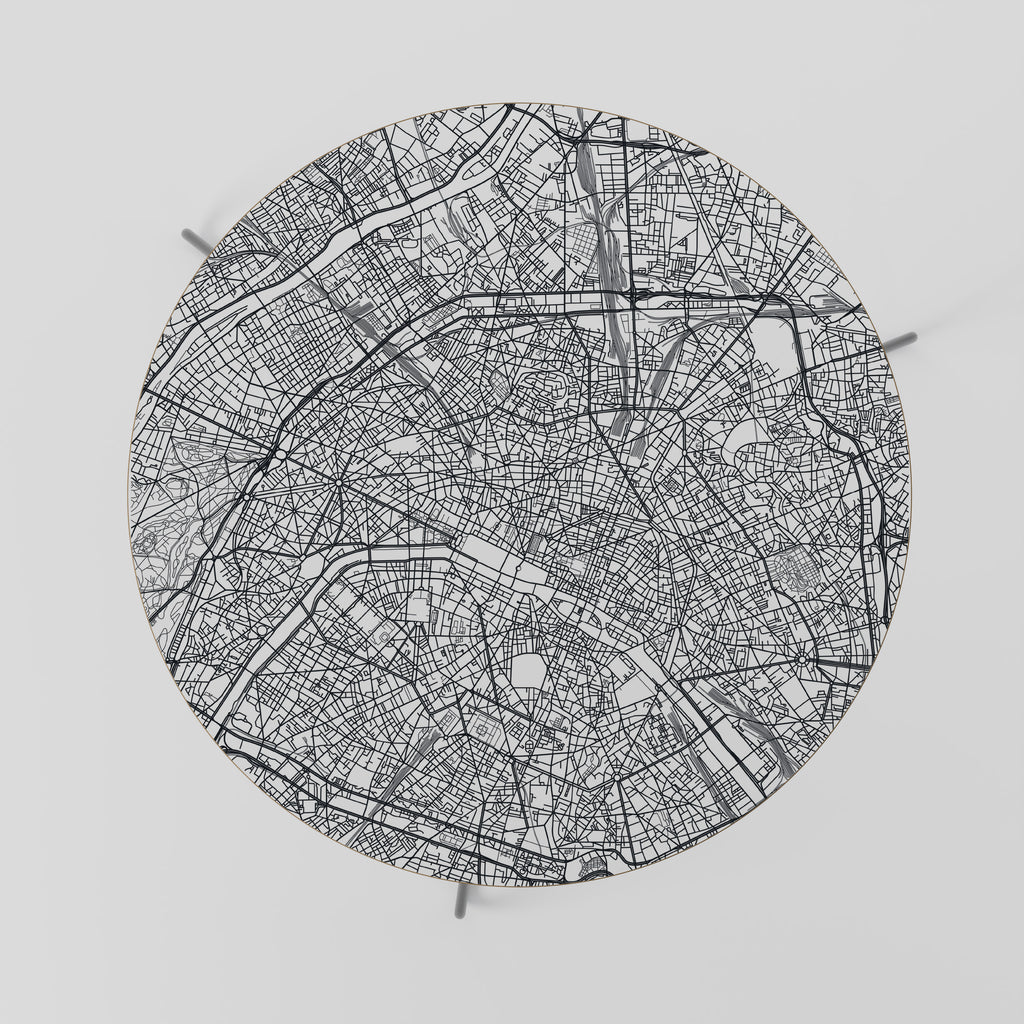 PLANO DE LA CIUDAD DE PARÍS Mesa de centro 69