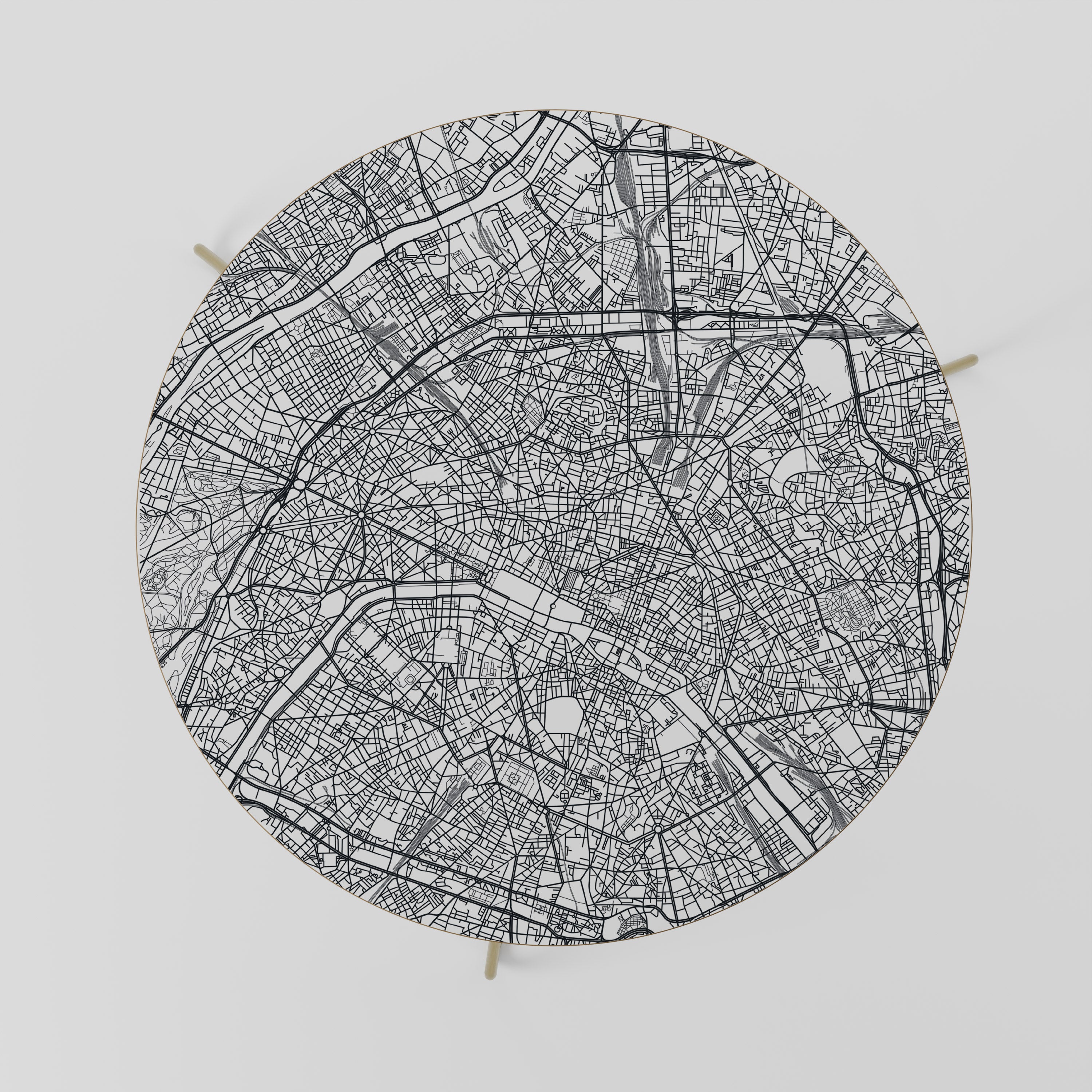 PARIS TOWN PLAN Coffee Table 69