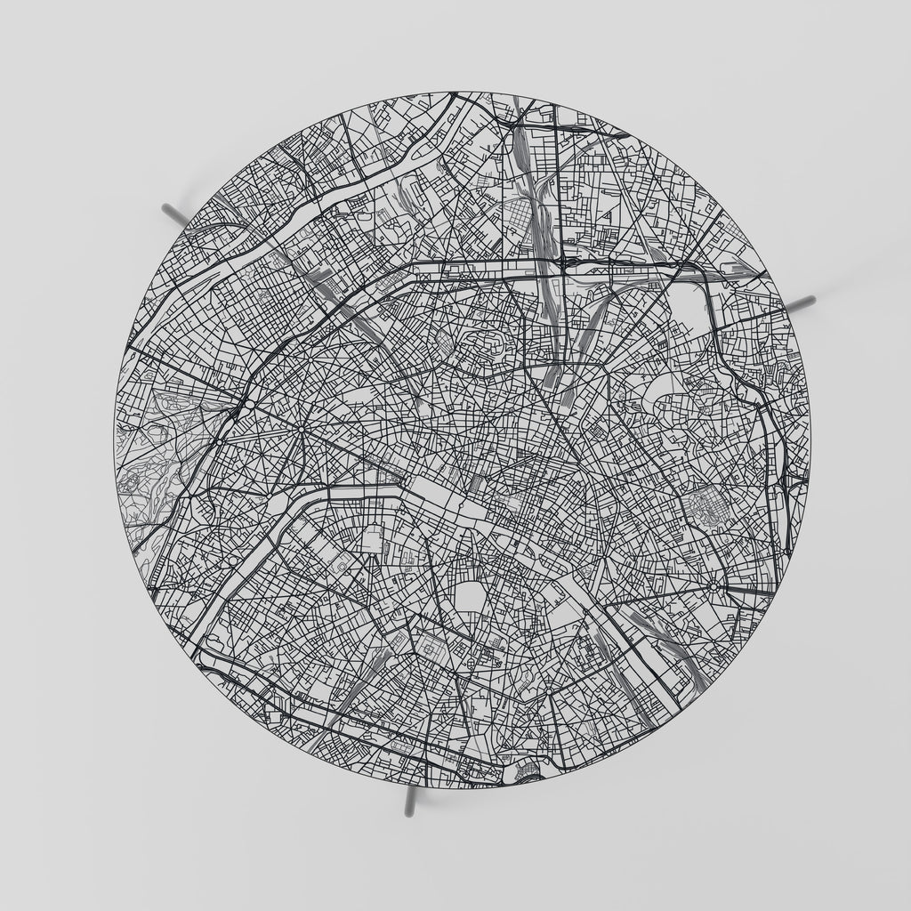 PLANO DE LA CIUDAD DE PARÍS Mesa de centro 69