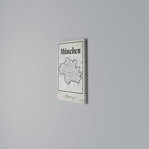MONOCHROME MÜNCHEN Cuadro en lienzo vertical