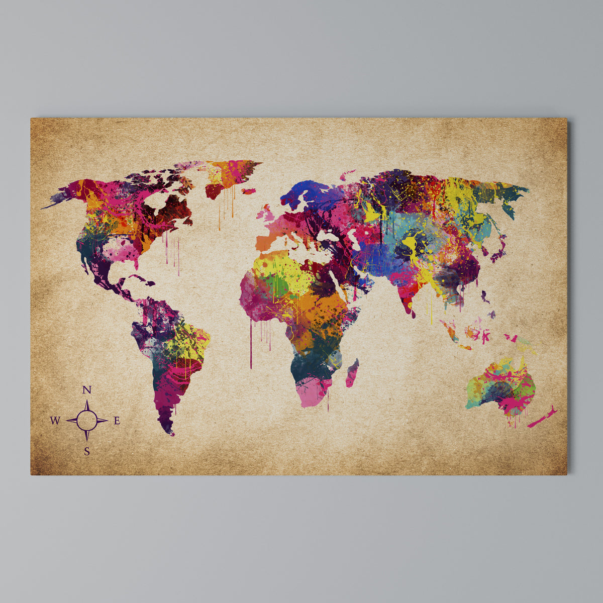 VIBRANT EARTHSCAPE Cuadro en lienzo horizontal