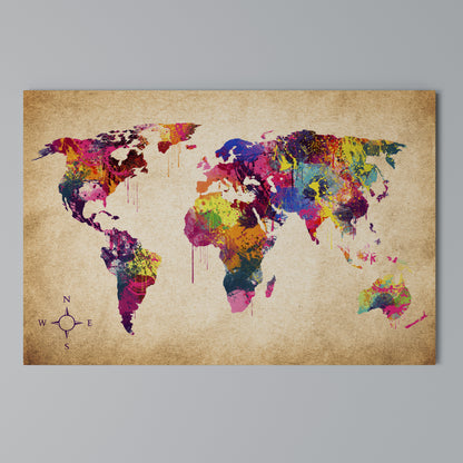 VIBRANT EARTHSCAPE Cuadro en lienzo horizontal