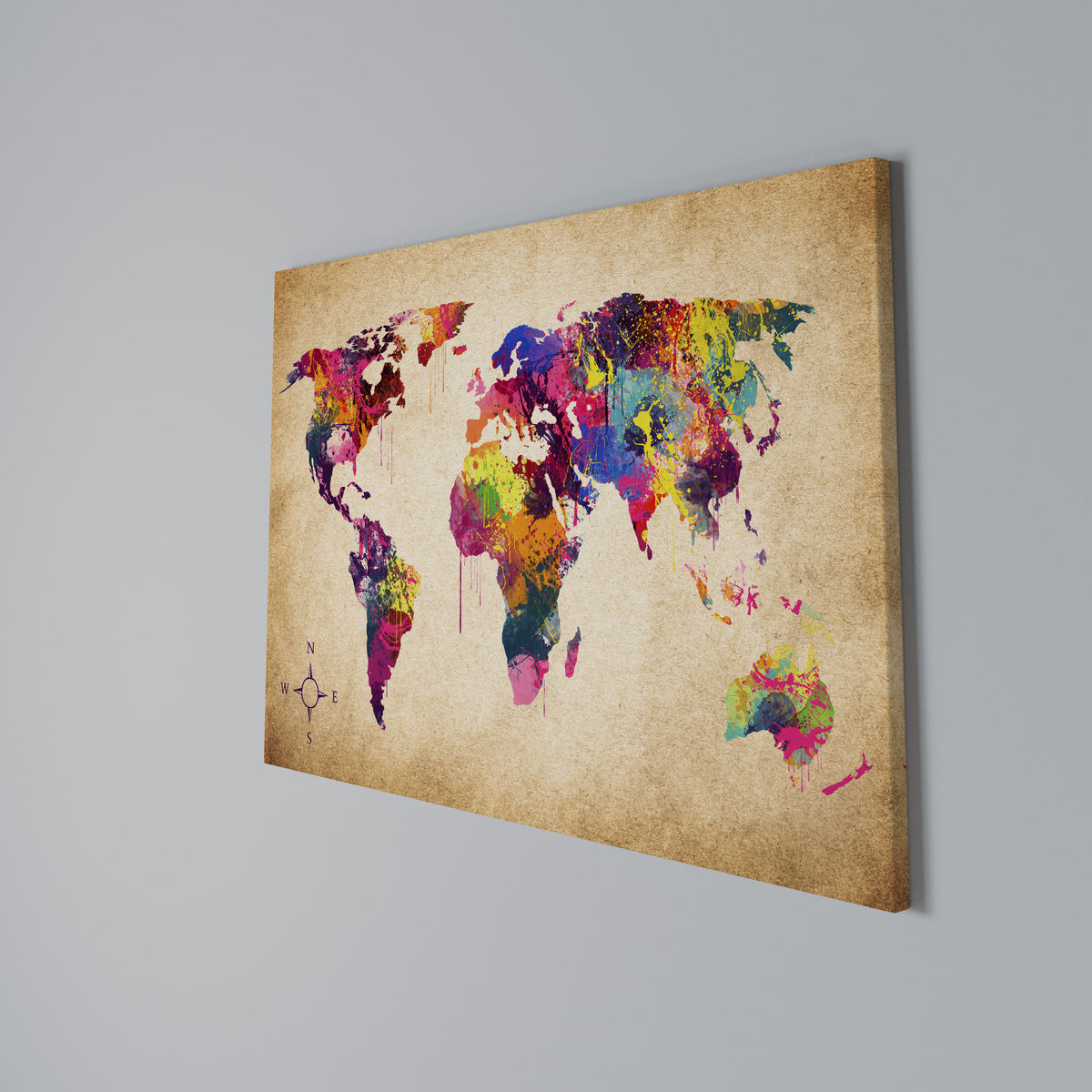 VIBRANT EARTHSCAPE Cuadro en lienzo horizontal