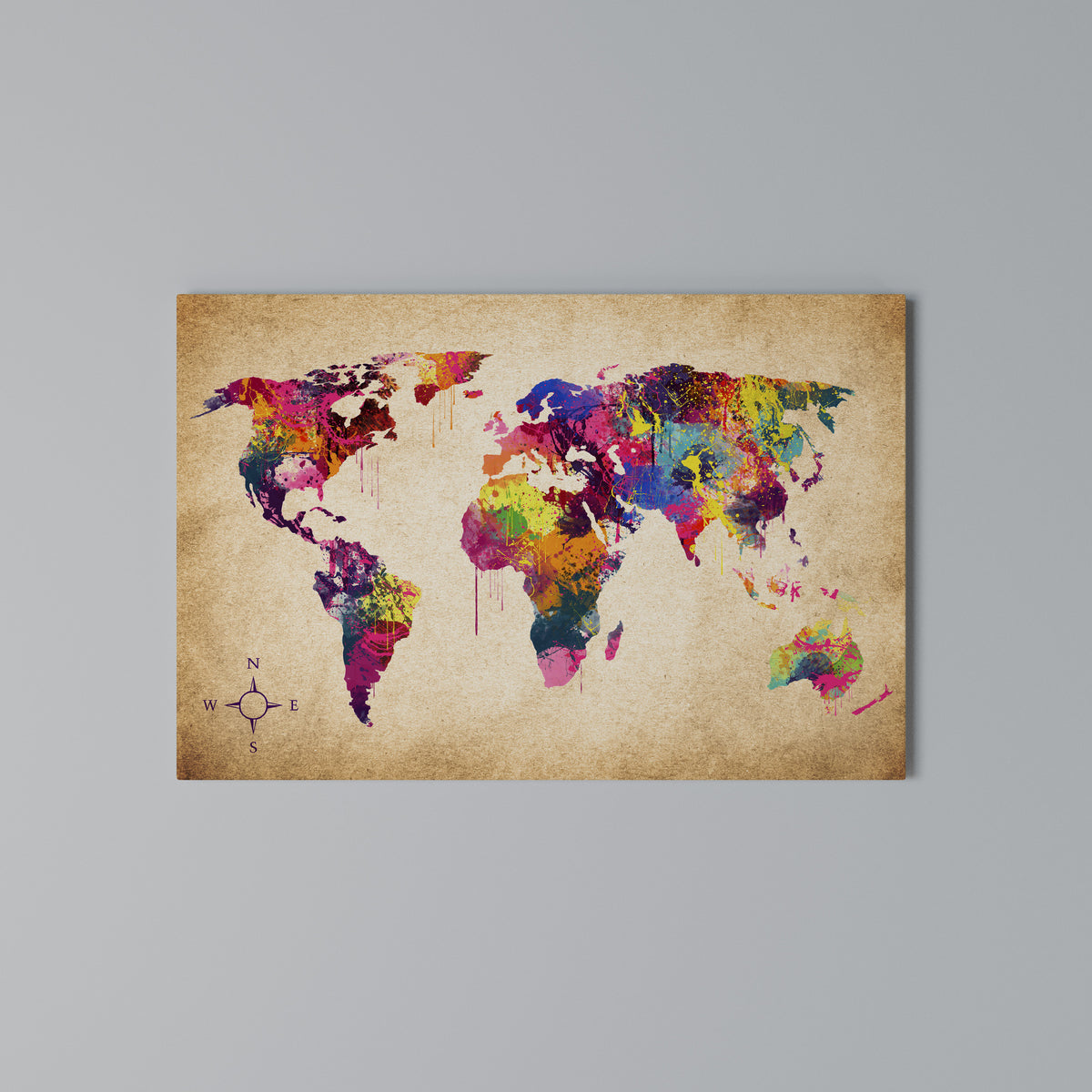 VIBRANT EARTHSCAPE Cuadro en lienzo horizontal