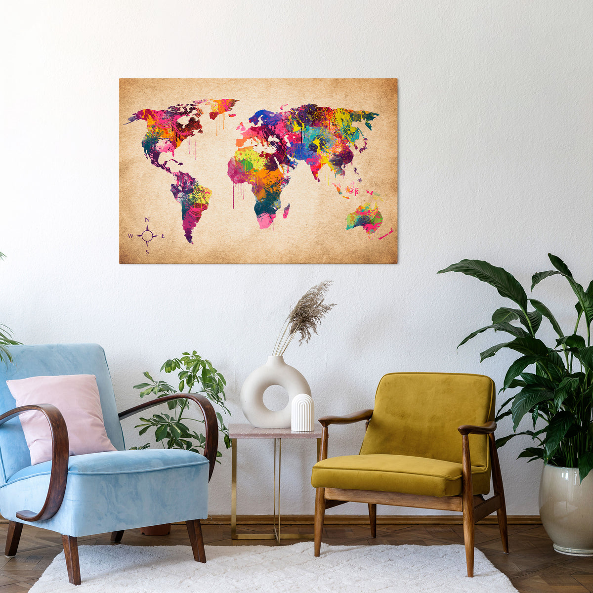 VIBRANT EARTHSCAPE Cuadro en lienzo horizontal