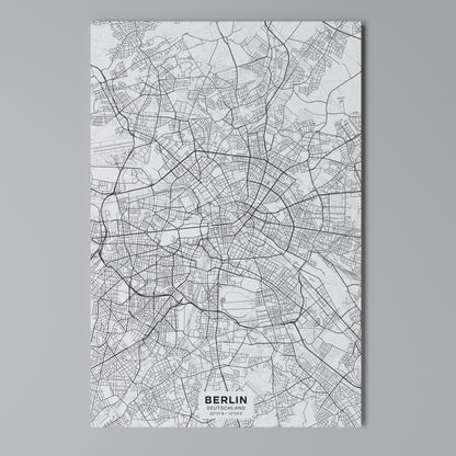 BERLIN PLAN Cuadro en lienzo vertical