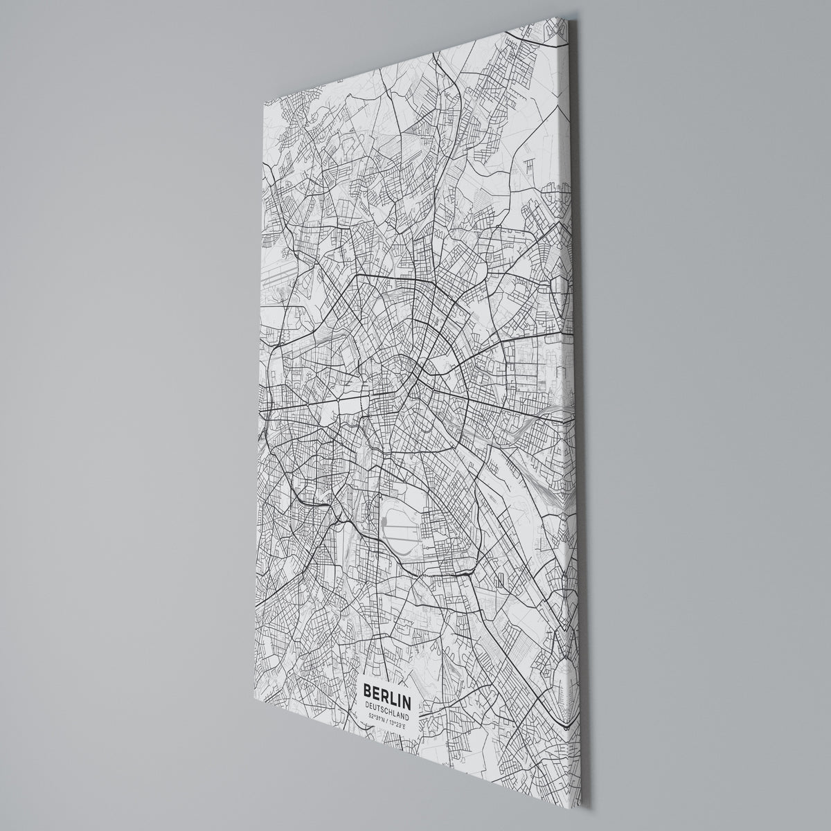 BERLIN PLAN Cuadro en lienzo vertical