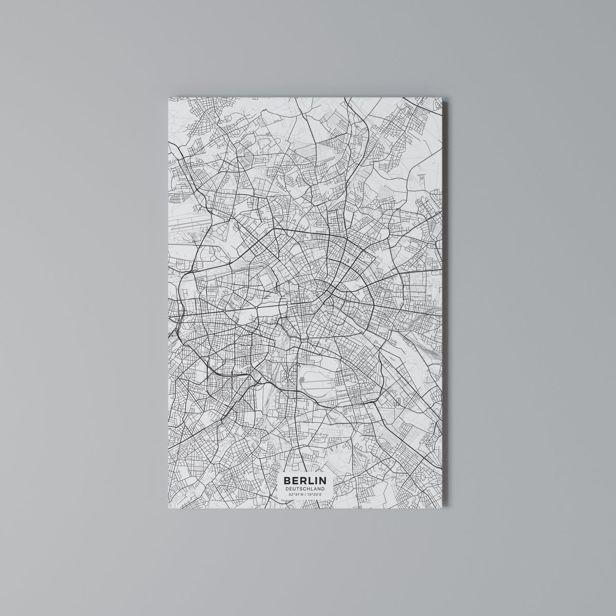 BERLIN PLAN Cuadro en lienzo vertical