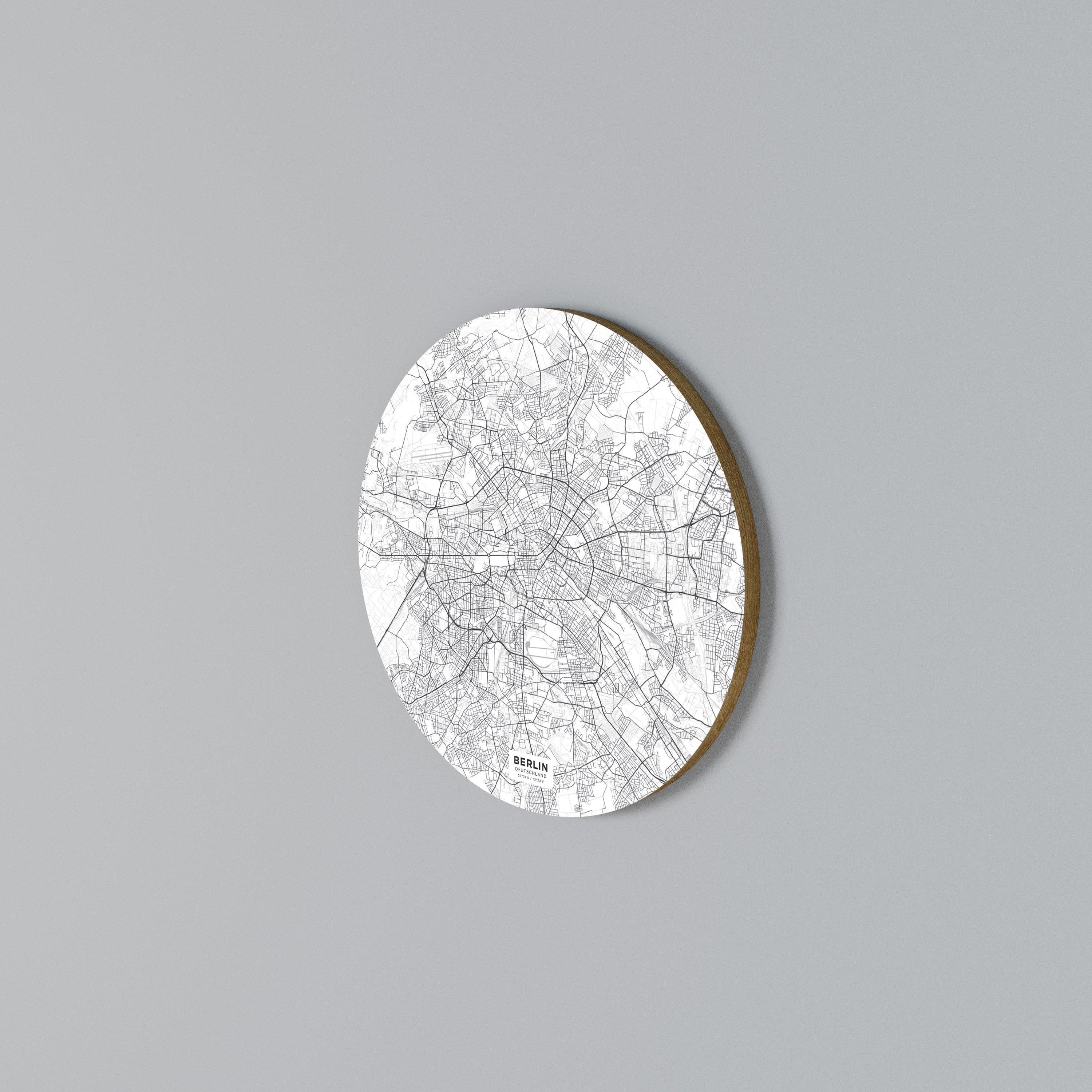 BERLIN PLAN Arte de pared redondo