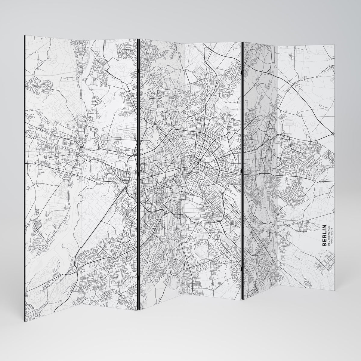 BERLIN PLAN Biombo de 6 paneles