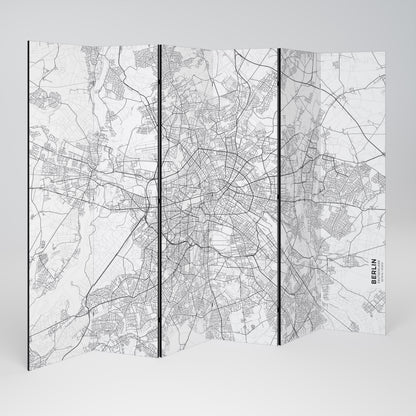 BERLIN PLAN 6-Panel Room Divider
