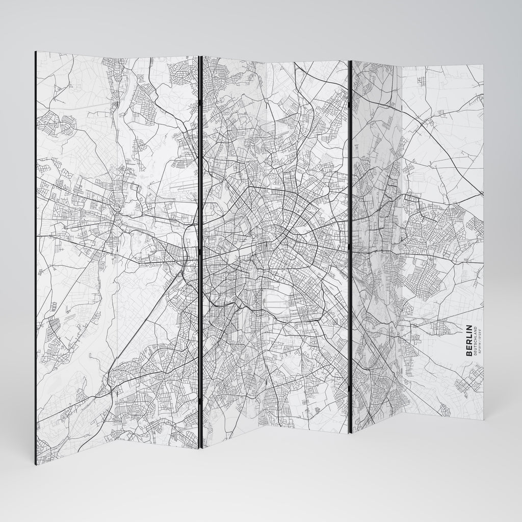 BERLIN PLAN Decorative 6-Panel Room Divider