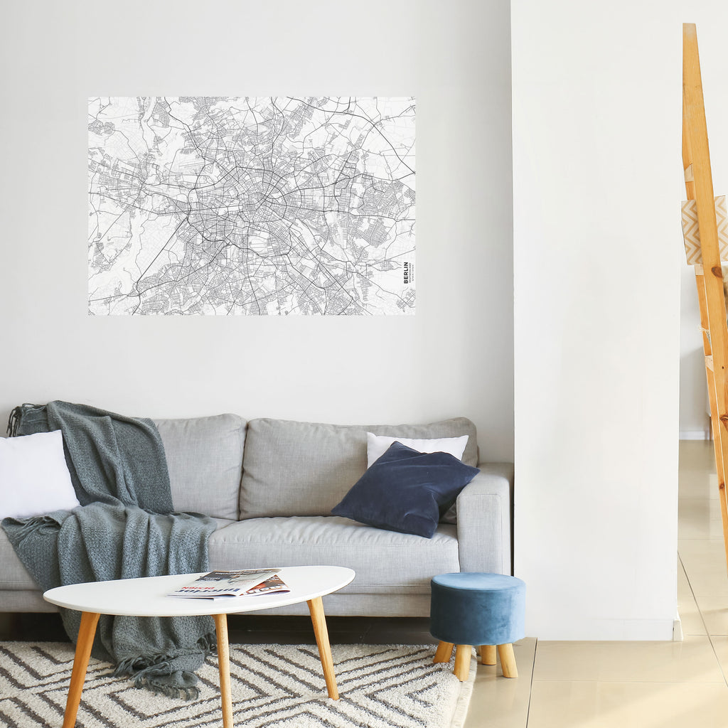 Póster horizontal autoadhesivo PLAN BERLÍN