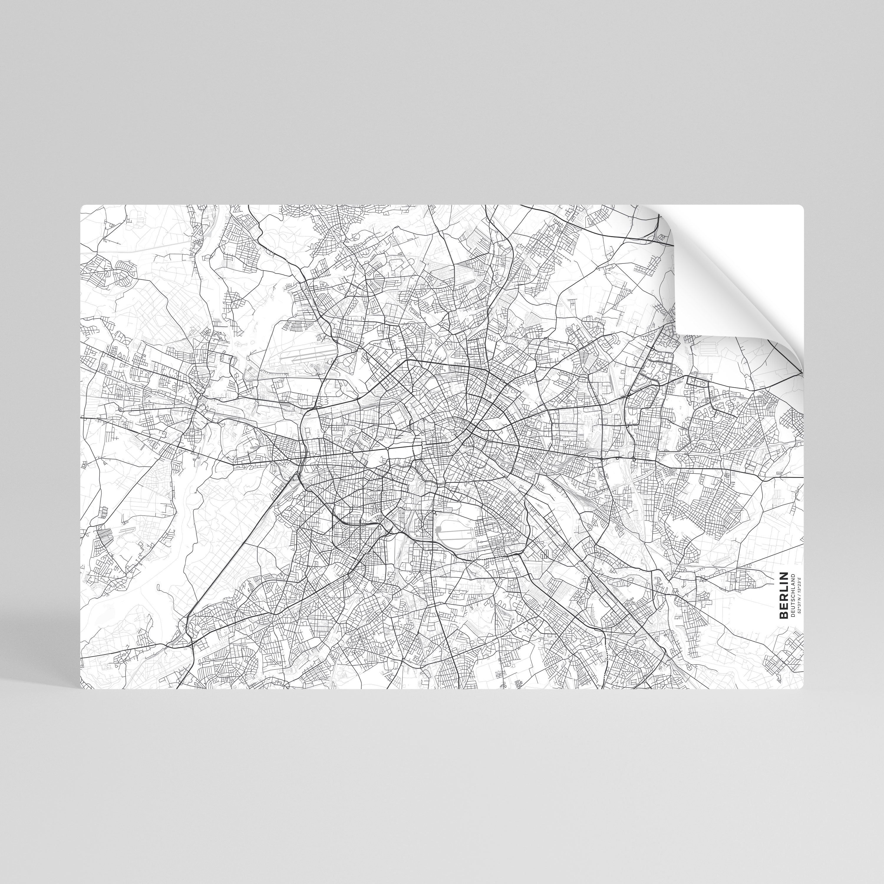 Póster horizontal autoadhesivo PLAN BERLÍN
