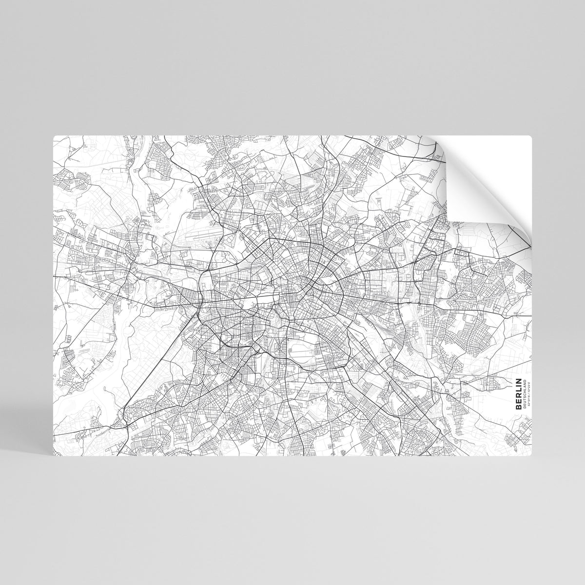 BERLIN PLAN Póster adhesivo horizontal
