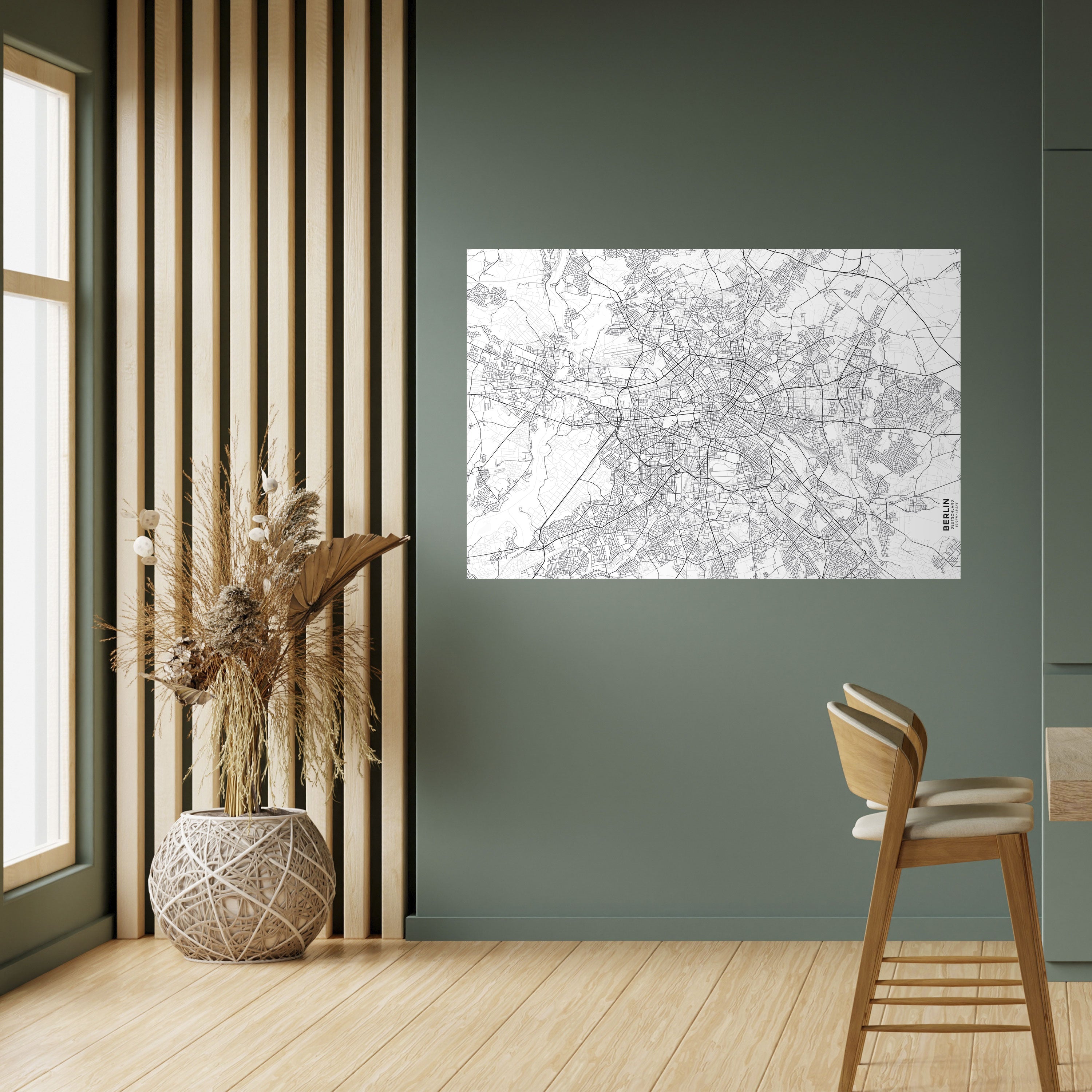 Póster horizontal autoadhesivo PLAN BERLÍN