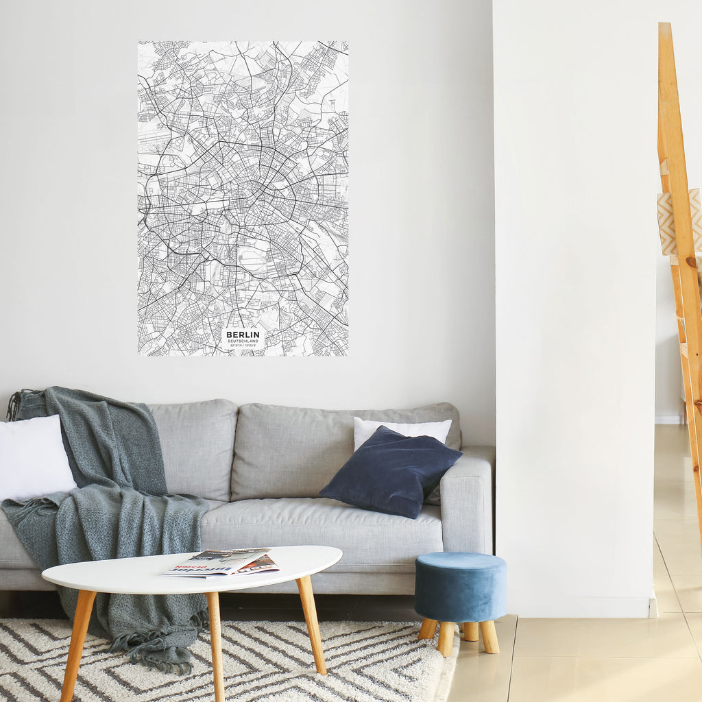 Póster vertical autoadhesivo PLAN BERLÍN