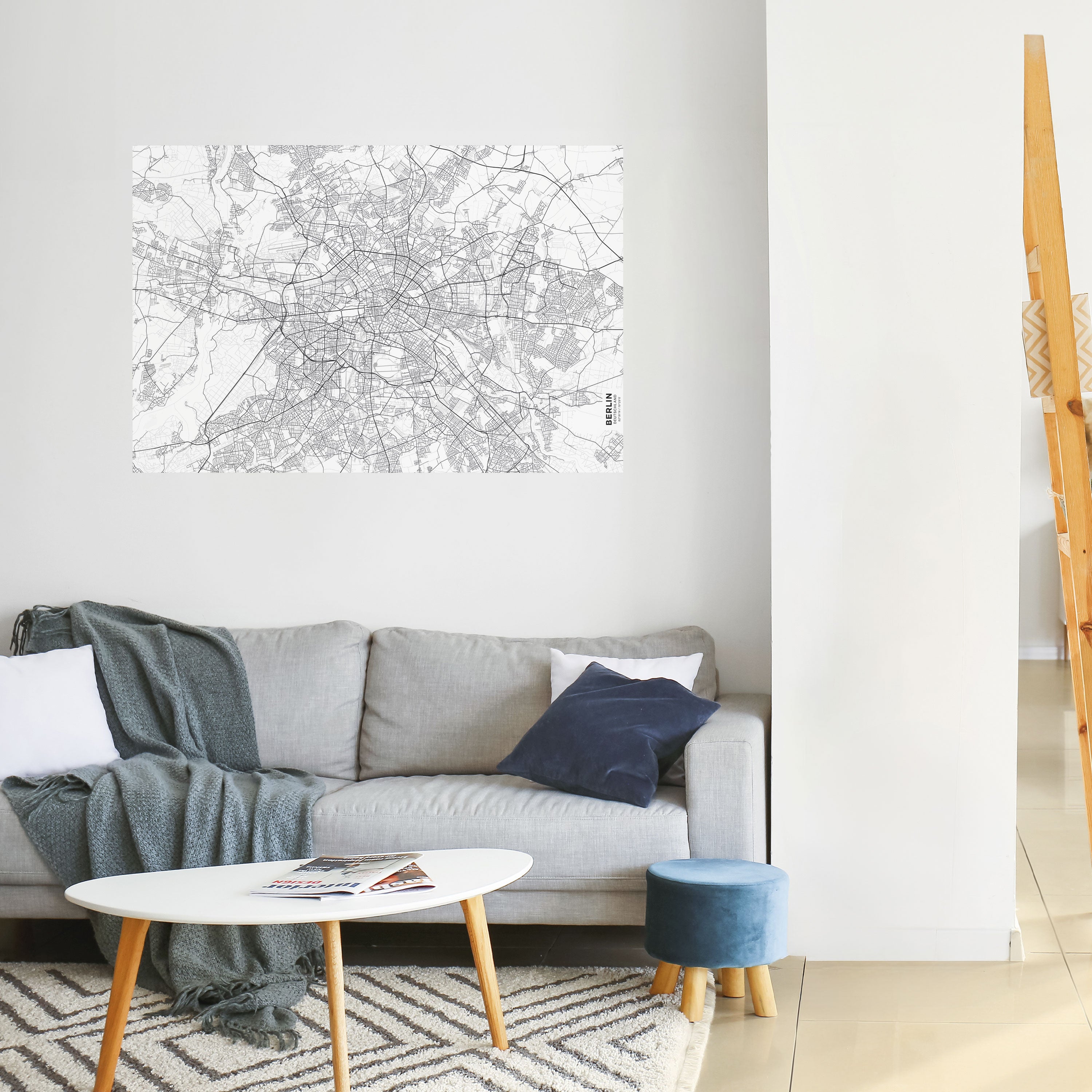 Póster horizontal autoadhesivo PLAN BERLÍN