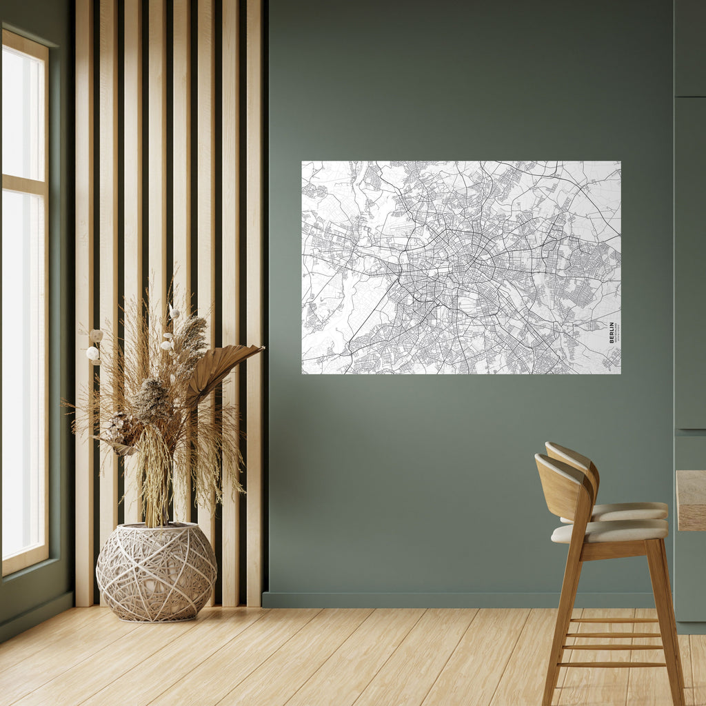 Póster horizontal autoadhesivo PLAN BERLÍN
