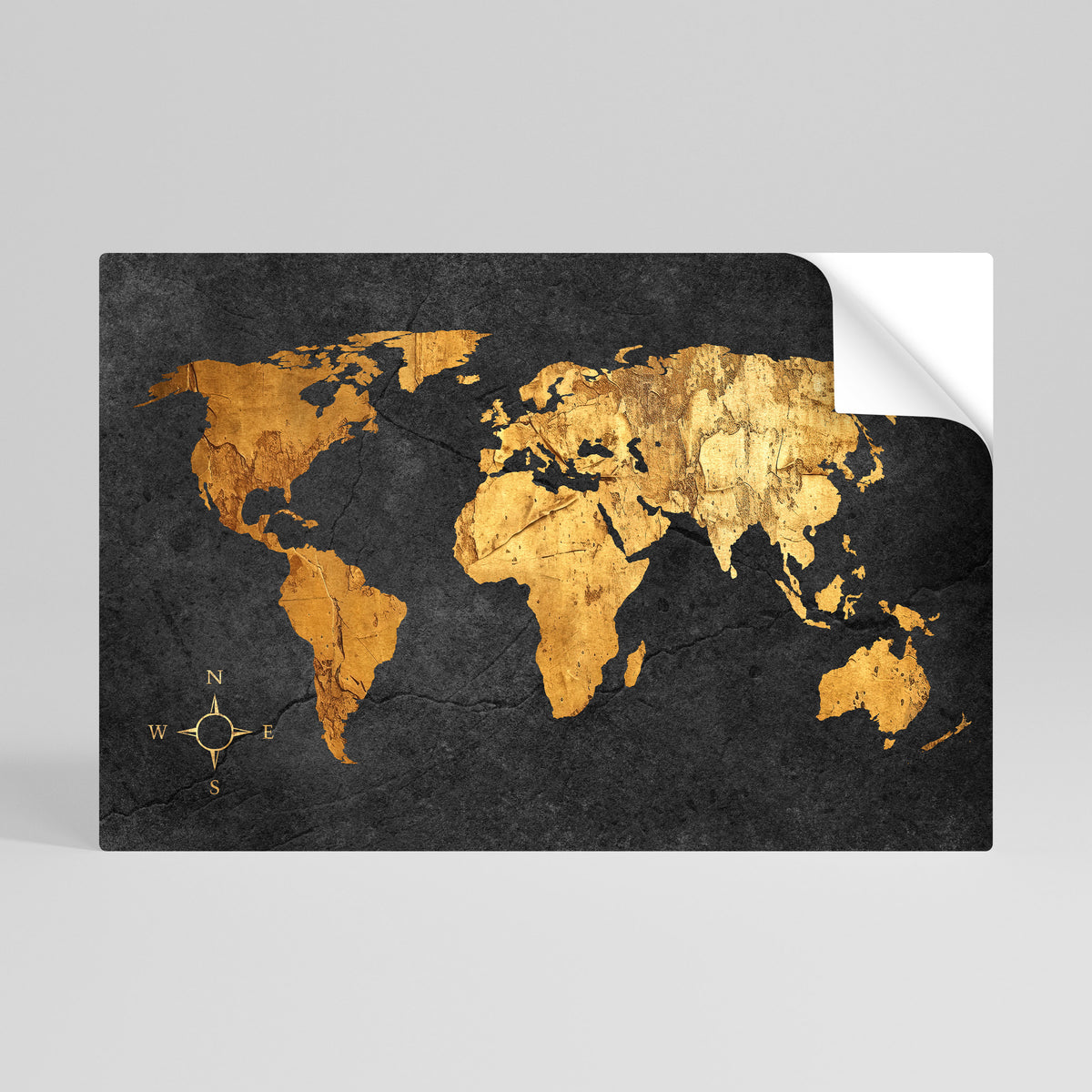 GOLDEN GLOBE ILLUSION Póster adhesivo horizontal