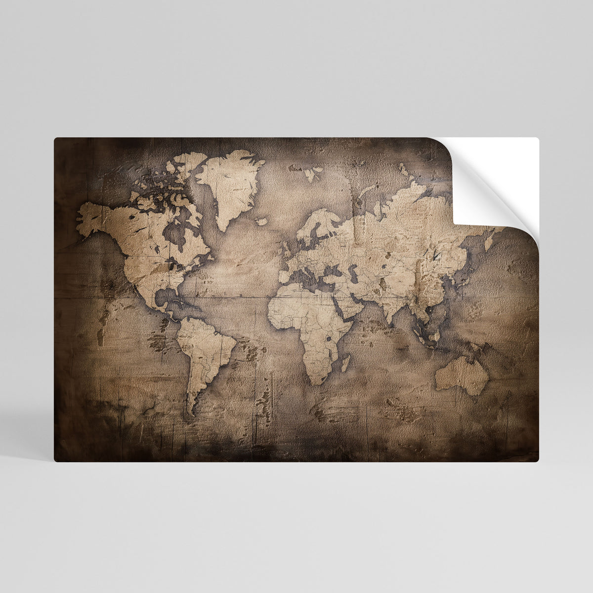 VINTAGE WORLD CHRONICLE Póster adhesivo horizontal