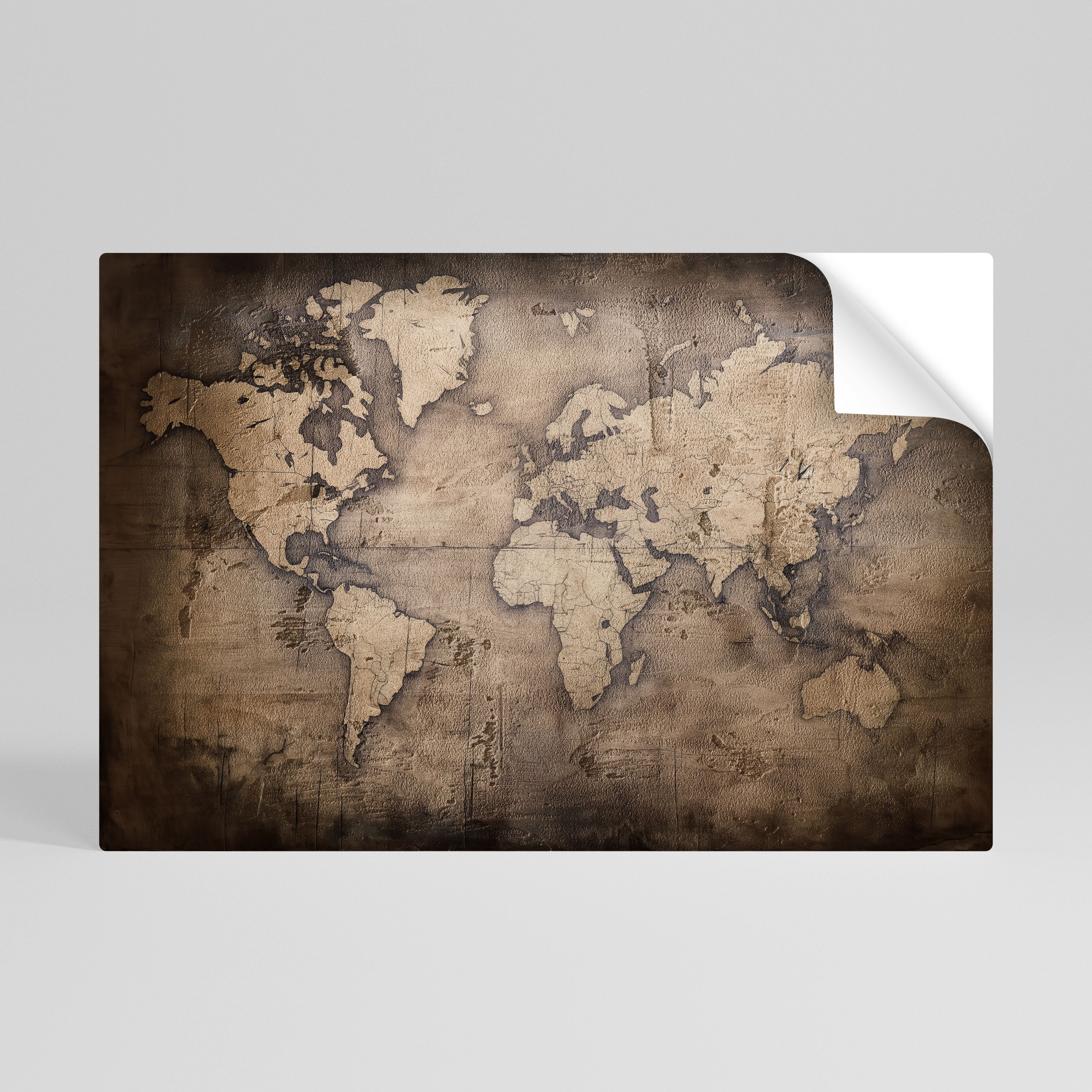 Póster horizontal autoadhesivo de VINTAGE WORLD CHRONICLE