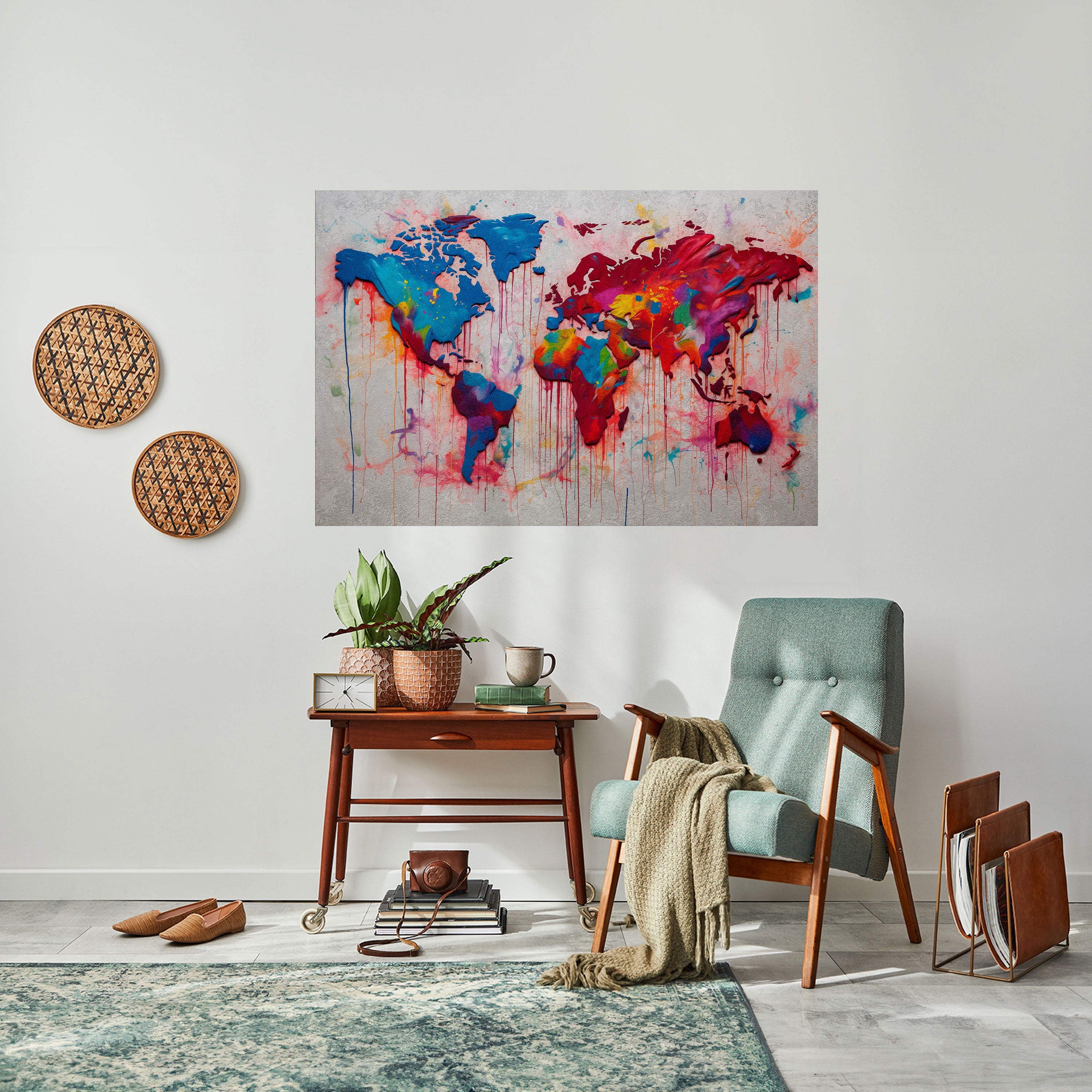 Póster horizontal autoadhesivo ATLAS ARTÍSTICO