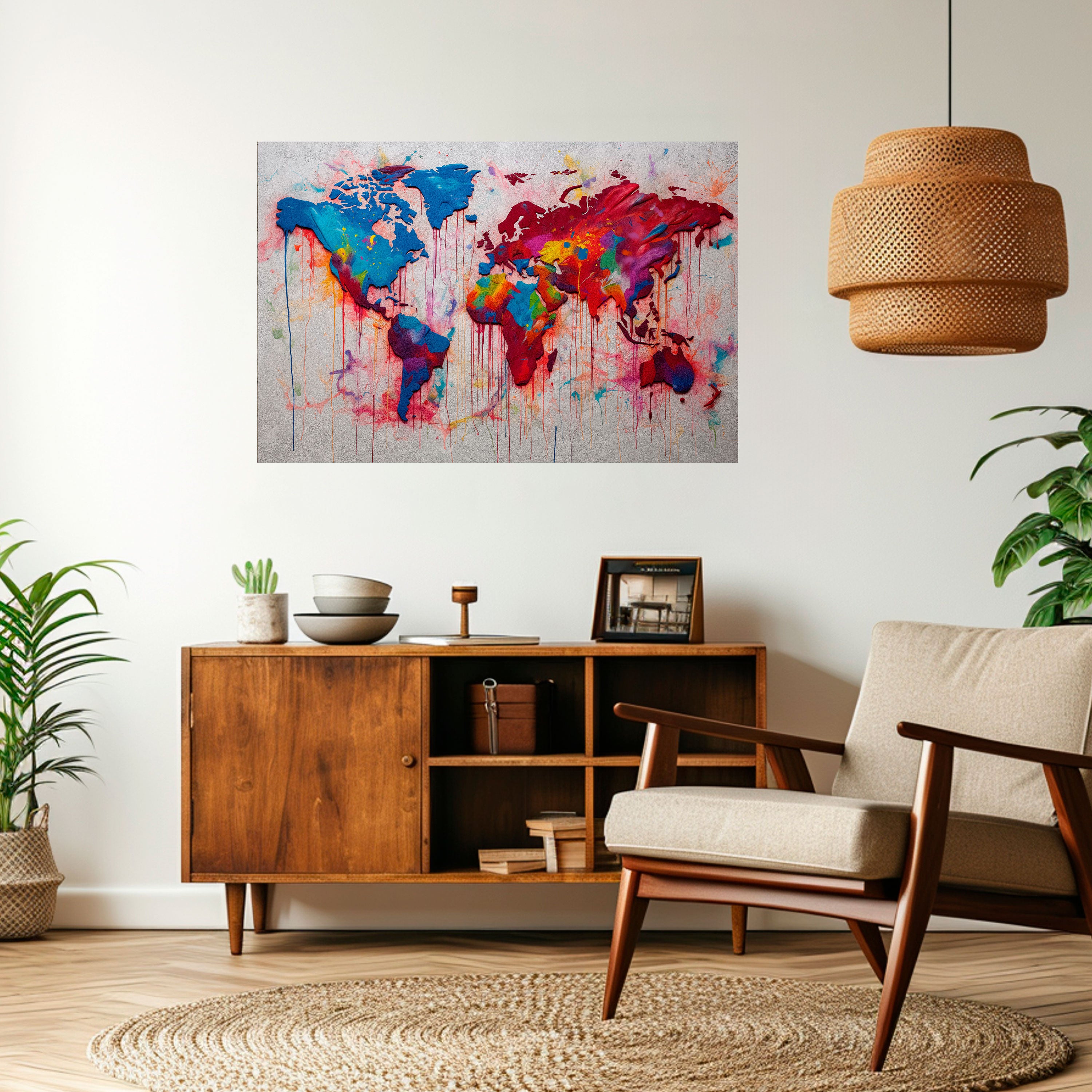 Póster horizontal autoadhesivo ATLAS ARTÍSTICO