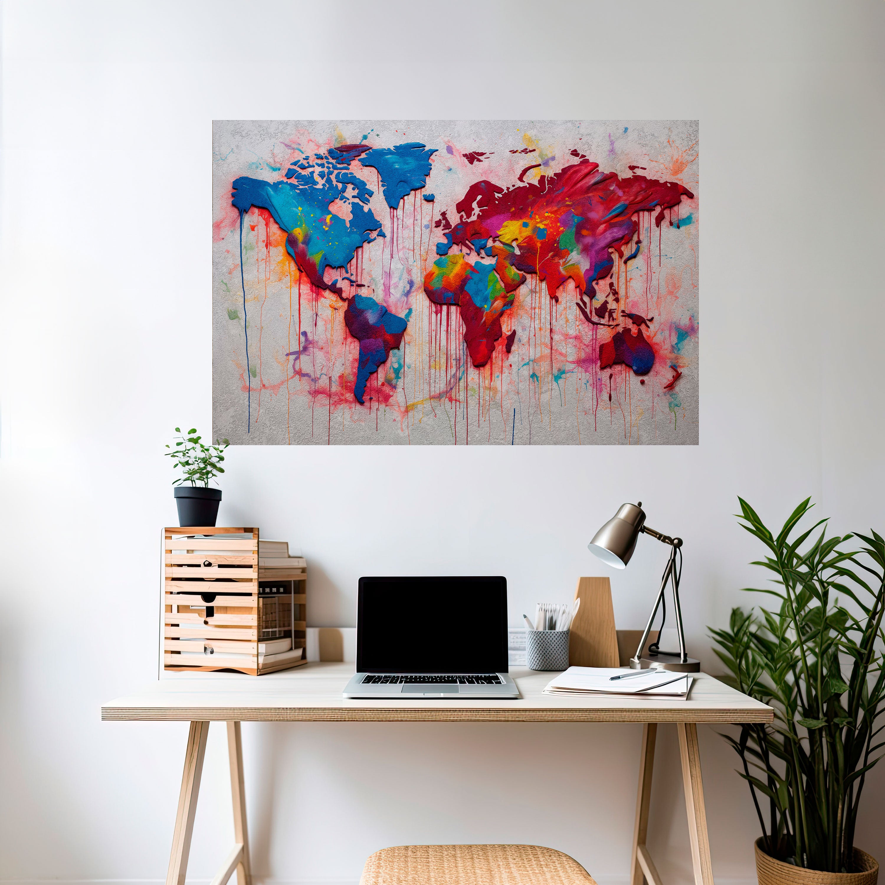 Póster horizontal autoadhesivo ATLAS ARTÍSTICO