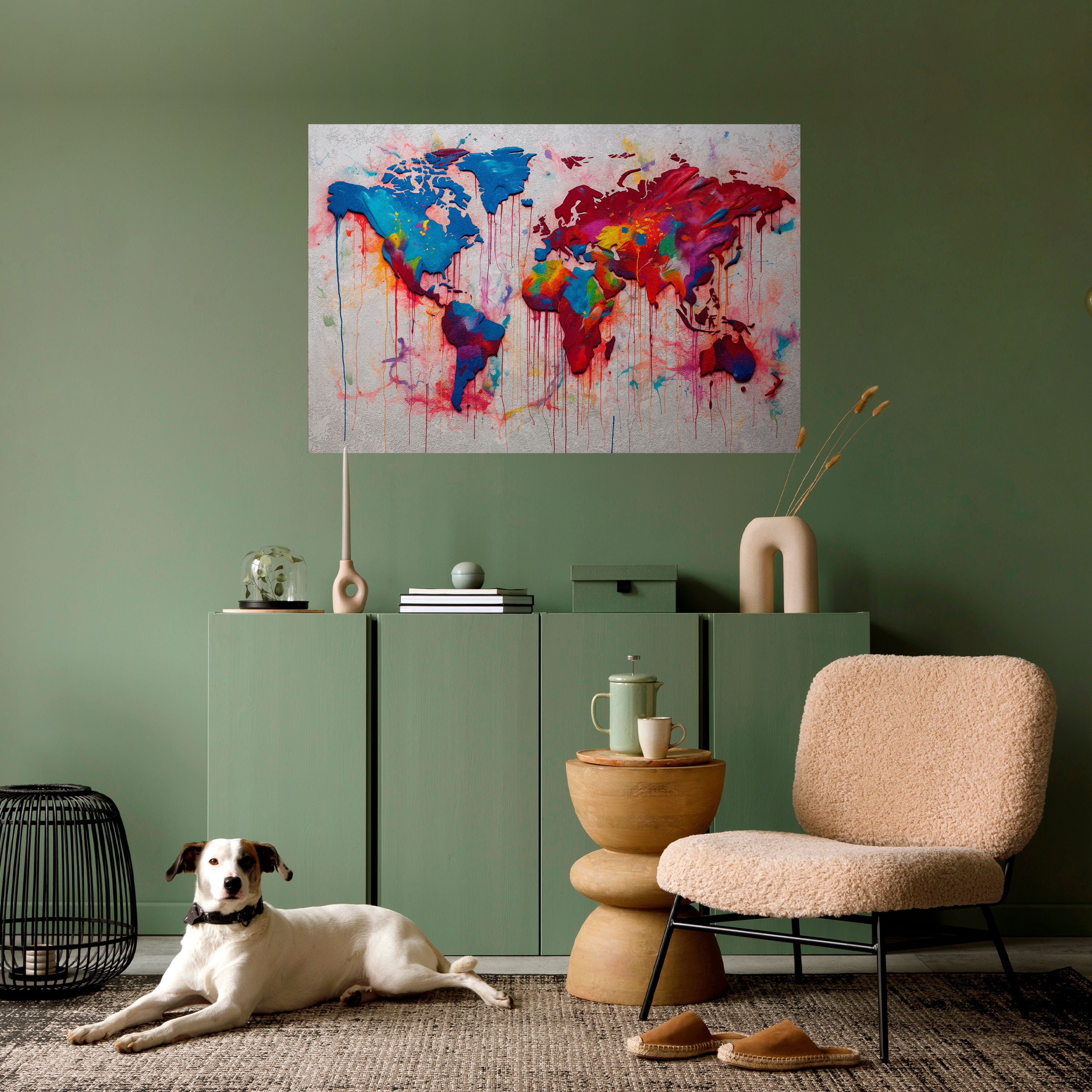 Póster horizontal autoadhesivo ATLAS ARTÍSTICO