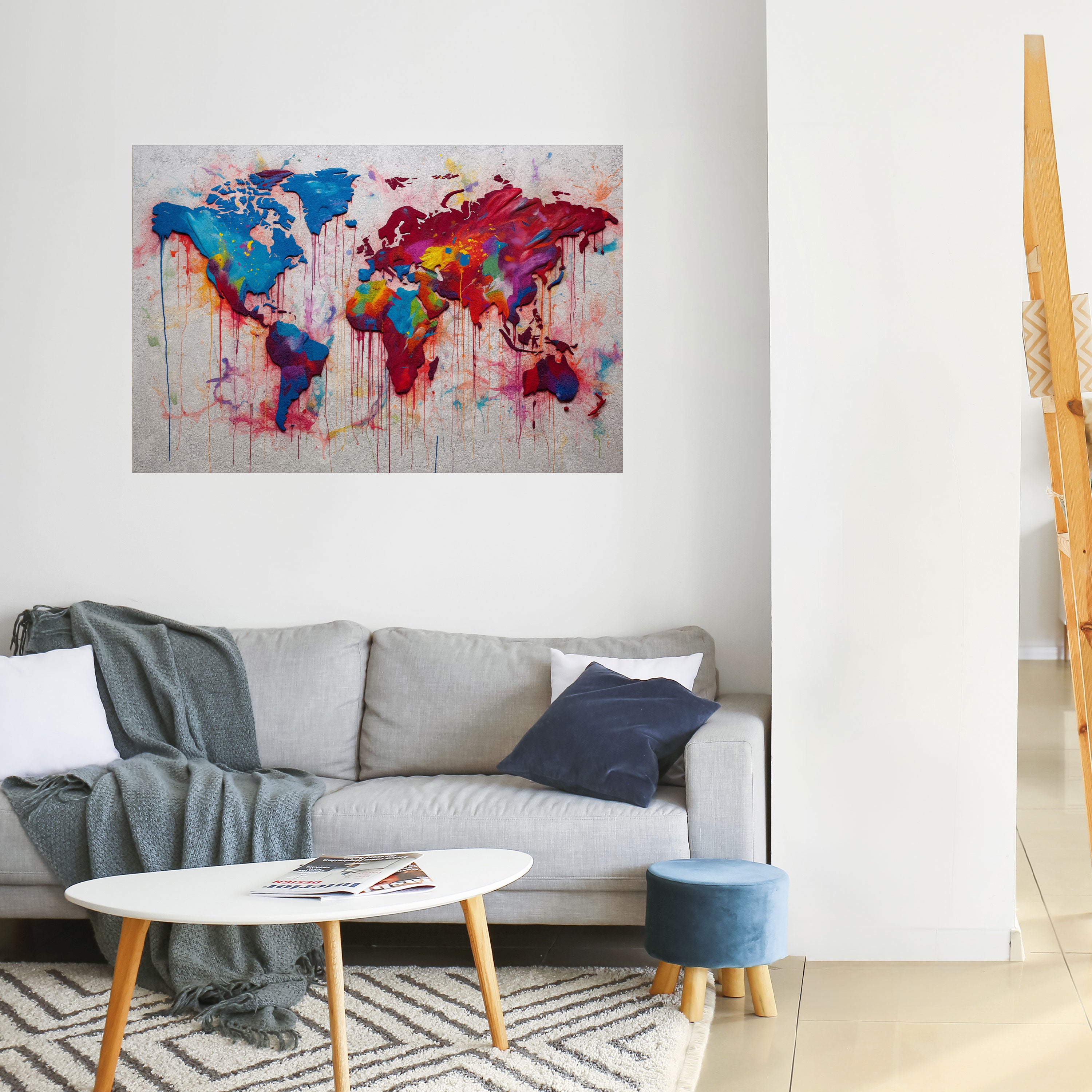 Póster horizontal autoadhesivo ATLAS ARTÍSTICO