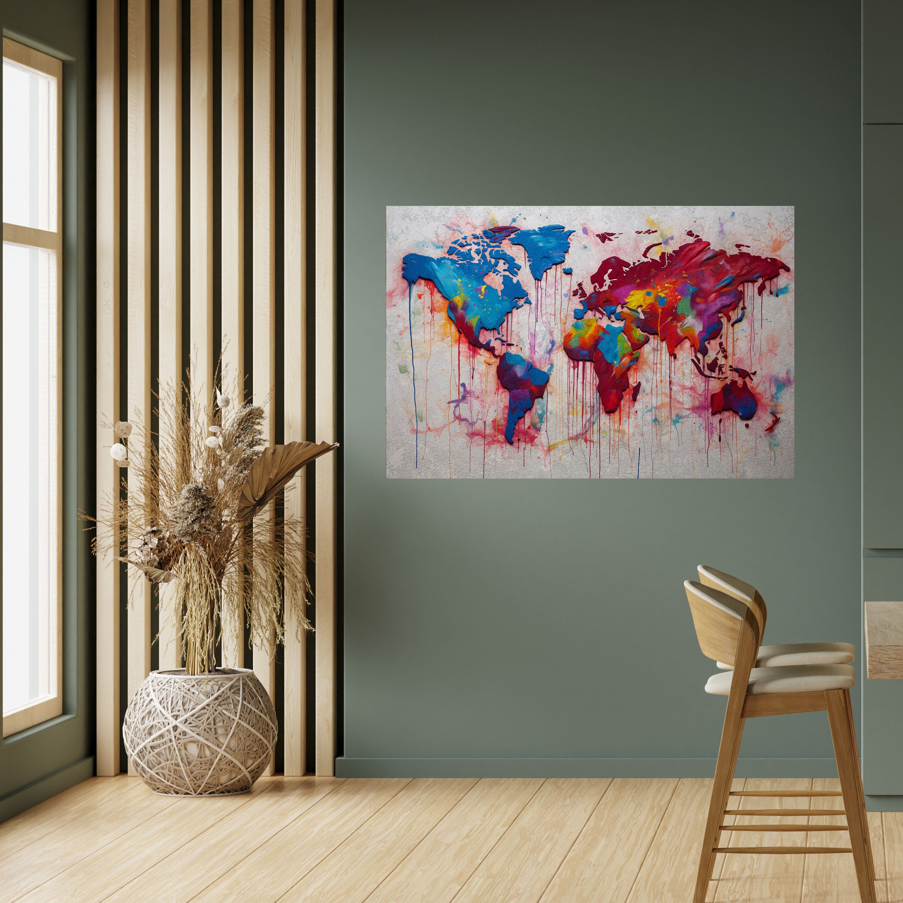 Póster horizontal autoadhesivo ATLAS ARTÍSTICO