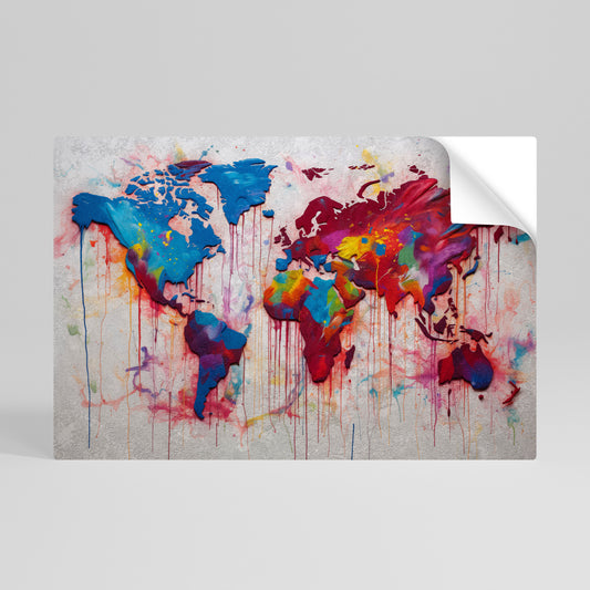 ARTISTIC ATLAS Póster adhesivo horizontal