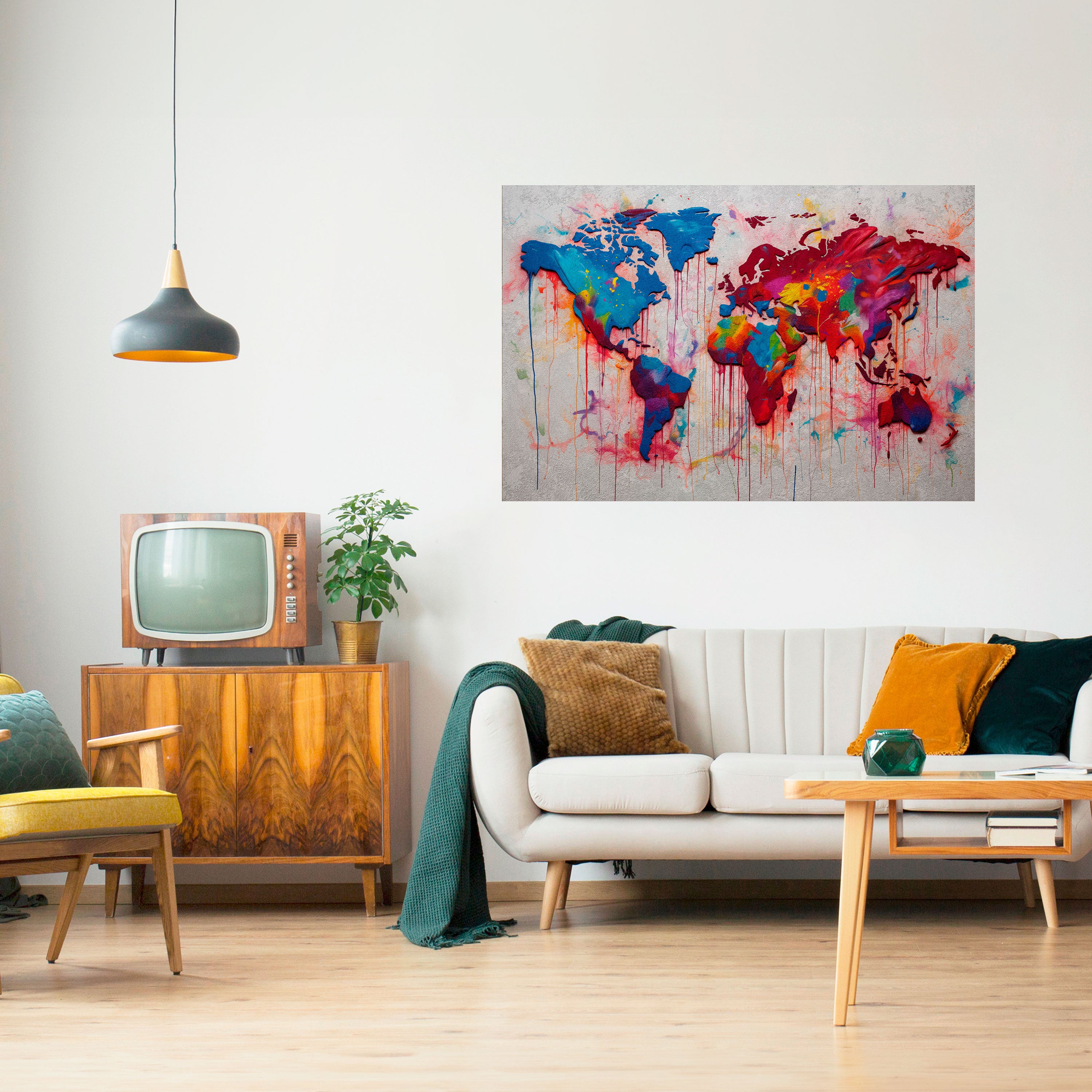 Póster horizontal autoadhesivo ATLAS ARTÍSTICO