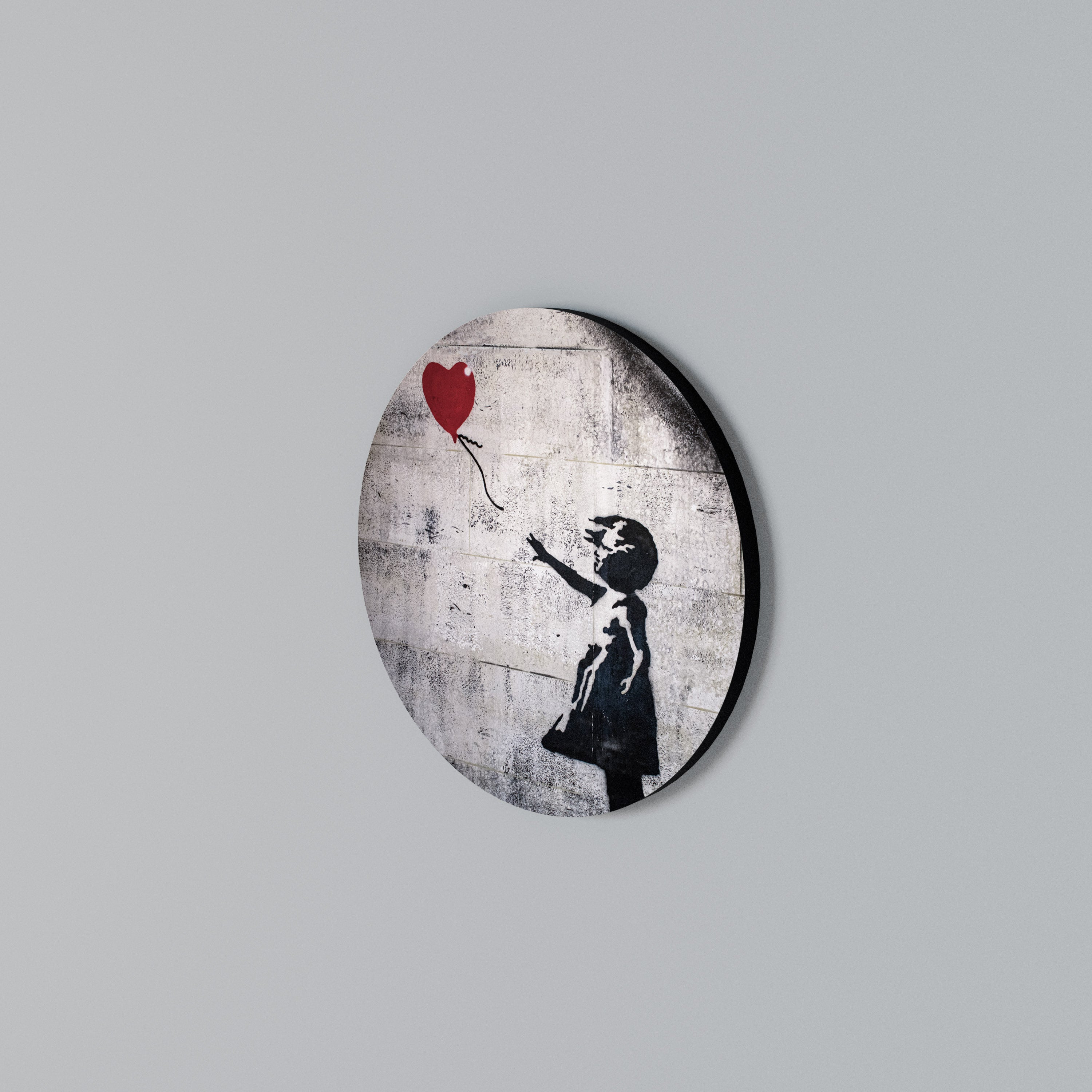 BALLON GIRL (BANKSY) Arte de pared redondo