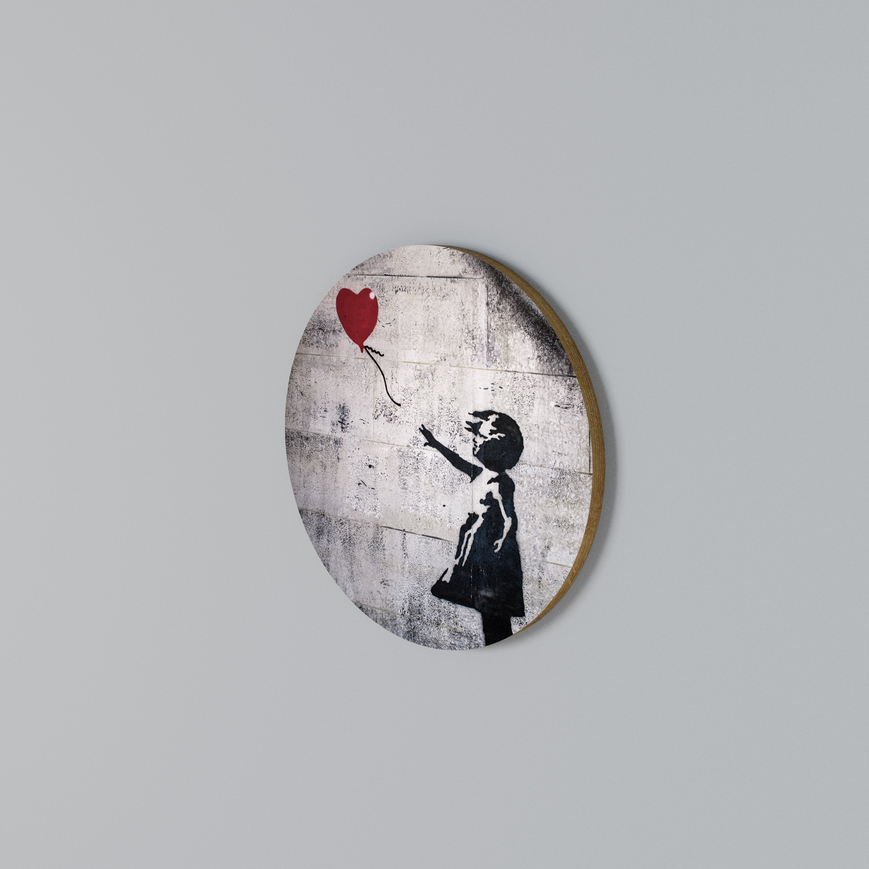 BALLON GIRL (BANKSY) Arte de pared redondo