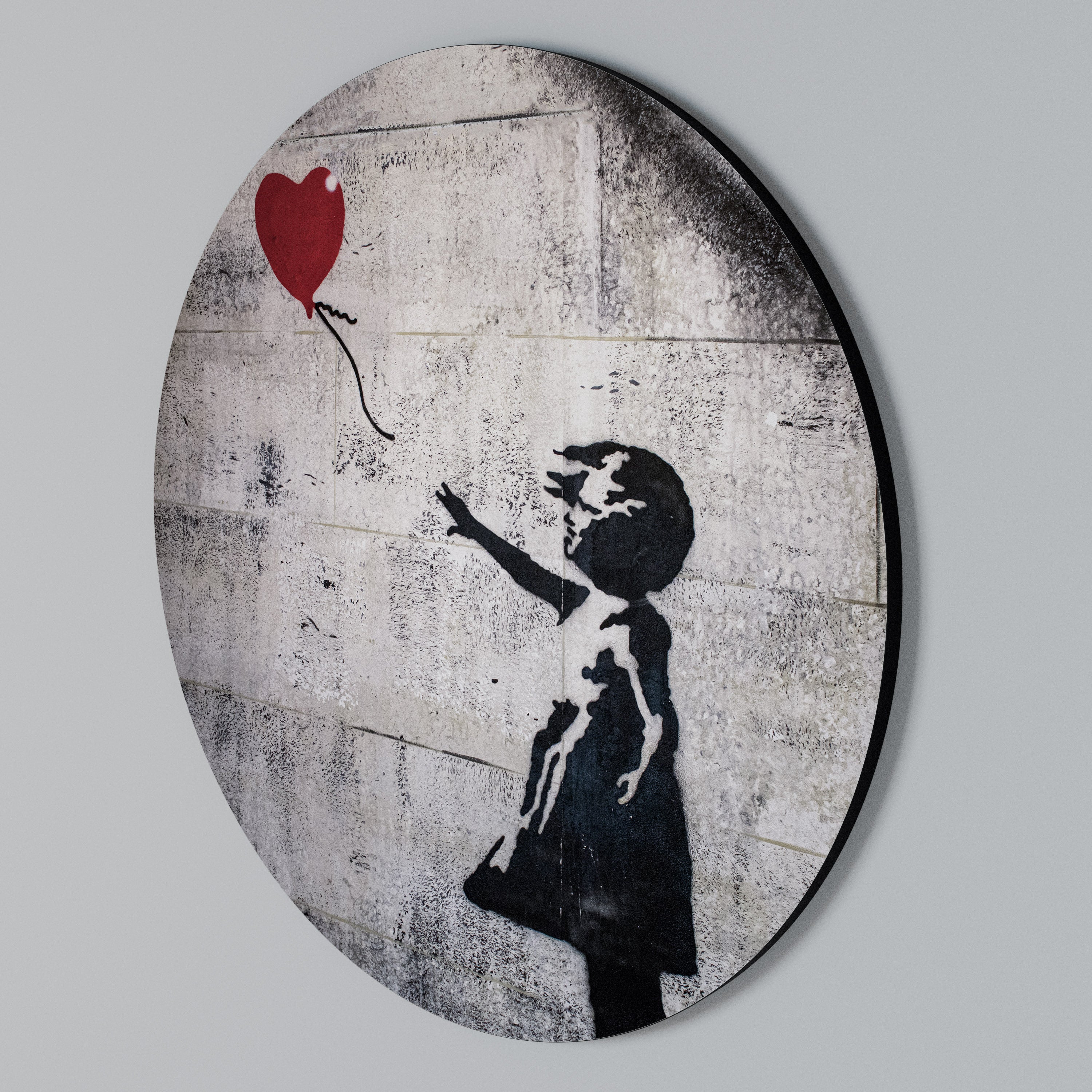 BALLON GIRL (BANKSY) Arte de pared redondo