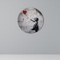 BALLON GIRL (BANKSY) Round Wall Art