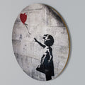 BALLON GIRL (BANKSY) Arte de pared redondo