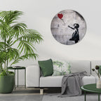 BALLON GIRL (BANKSY) Round Wall Art
