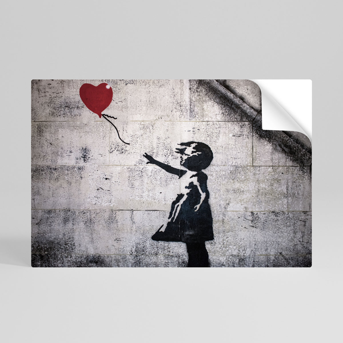 BALLON GIRL (BANKSY) Póster adhesivo horizontal