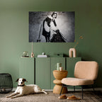 SWEEPING UNDER (BANKSY) Póster Horizontal Adhesivo