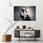 SWEEPING UNDER (BANKSY) Póster Horizontal Adhesivo